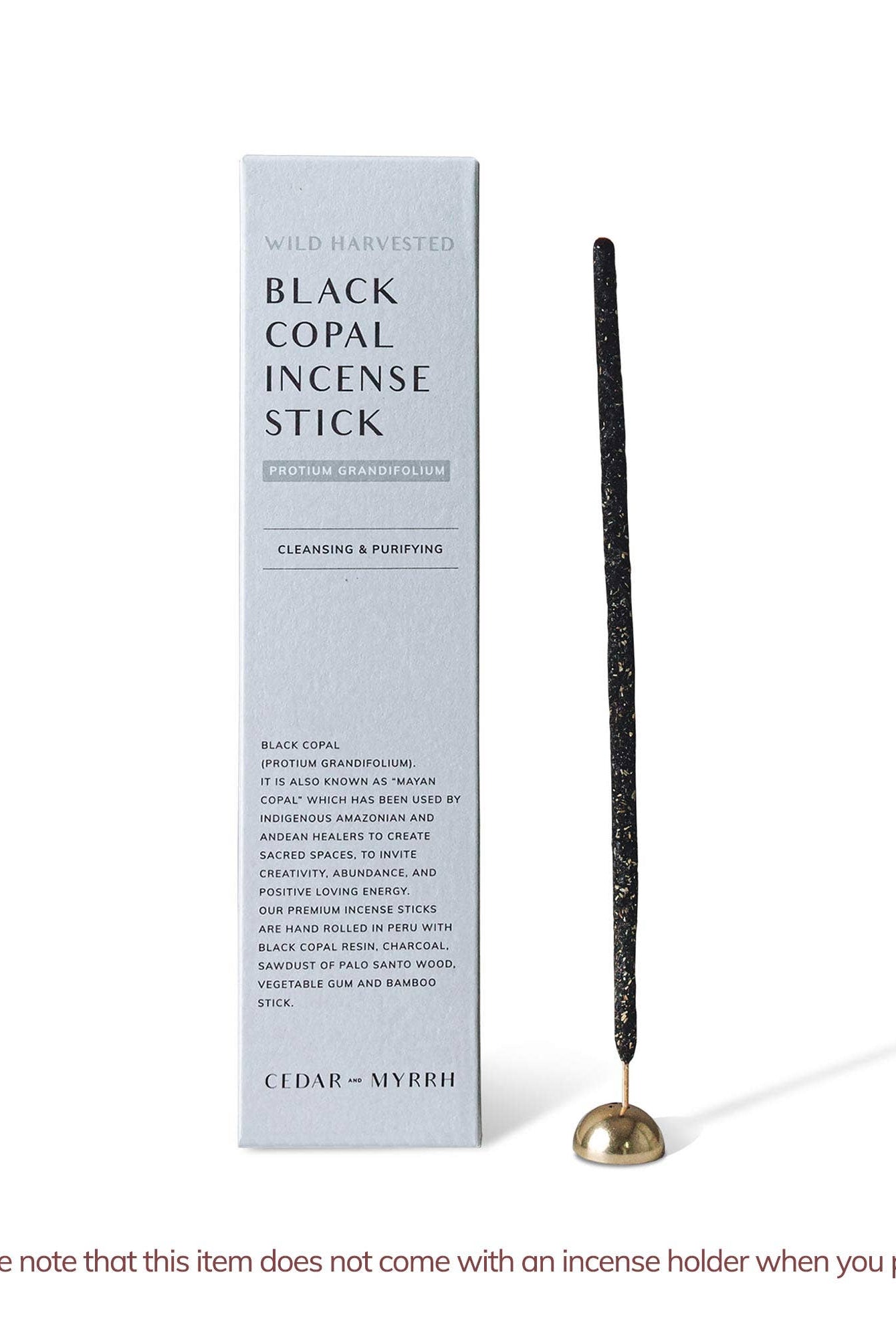 Black Copal Hand Rolled Incense Stick - Gather Goods Co.