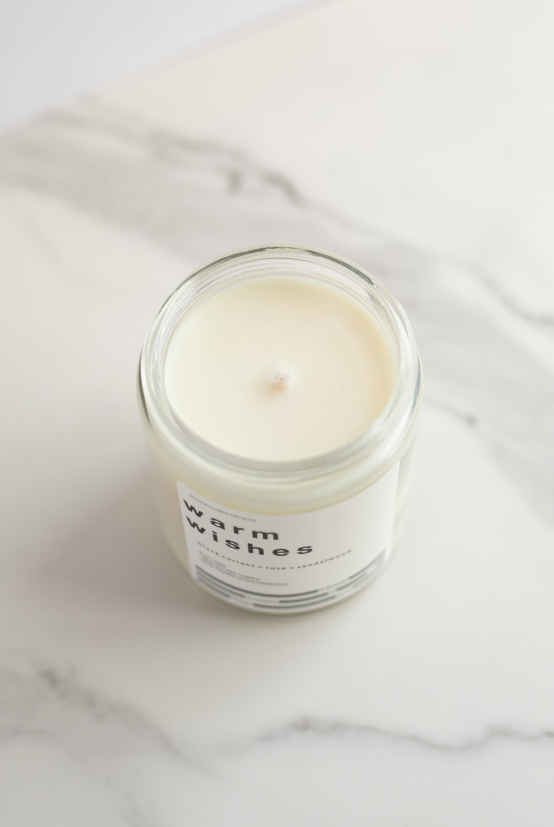 Black currant + rose + sandalwood candle, Warm Wishes - Gather Goods Co.