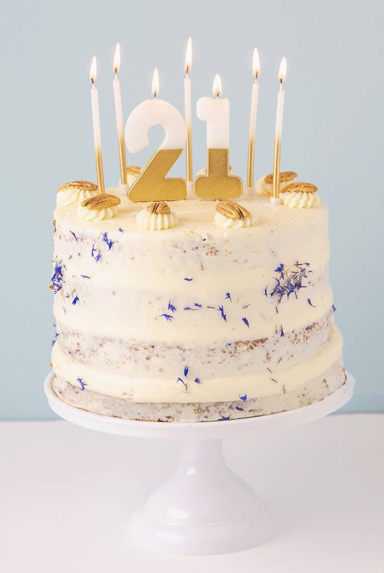 White & Gold Candles - 16 Pack - Gather Goods Co.