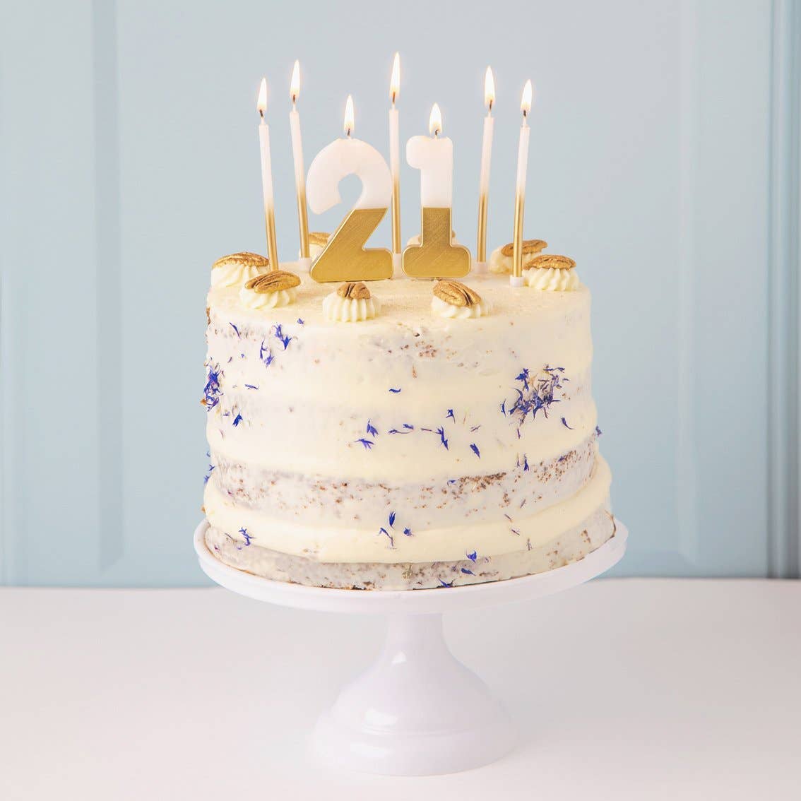 White & Gold Candles - 16 Pack - Gather Goods Co.
