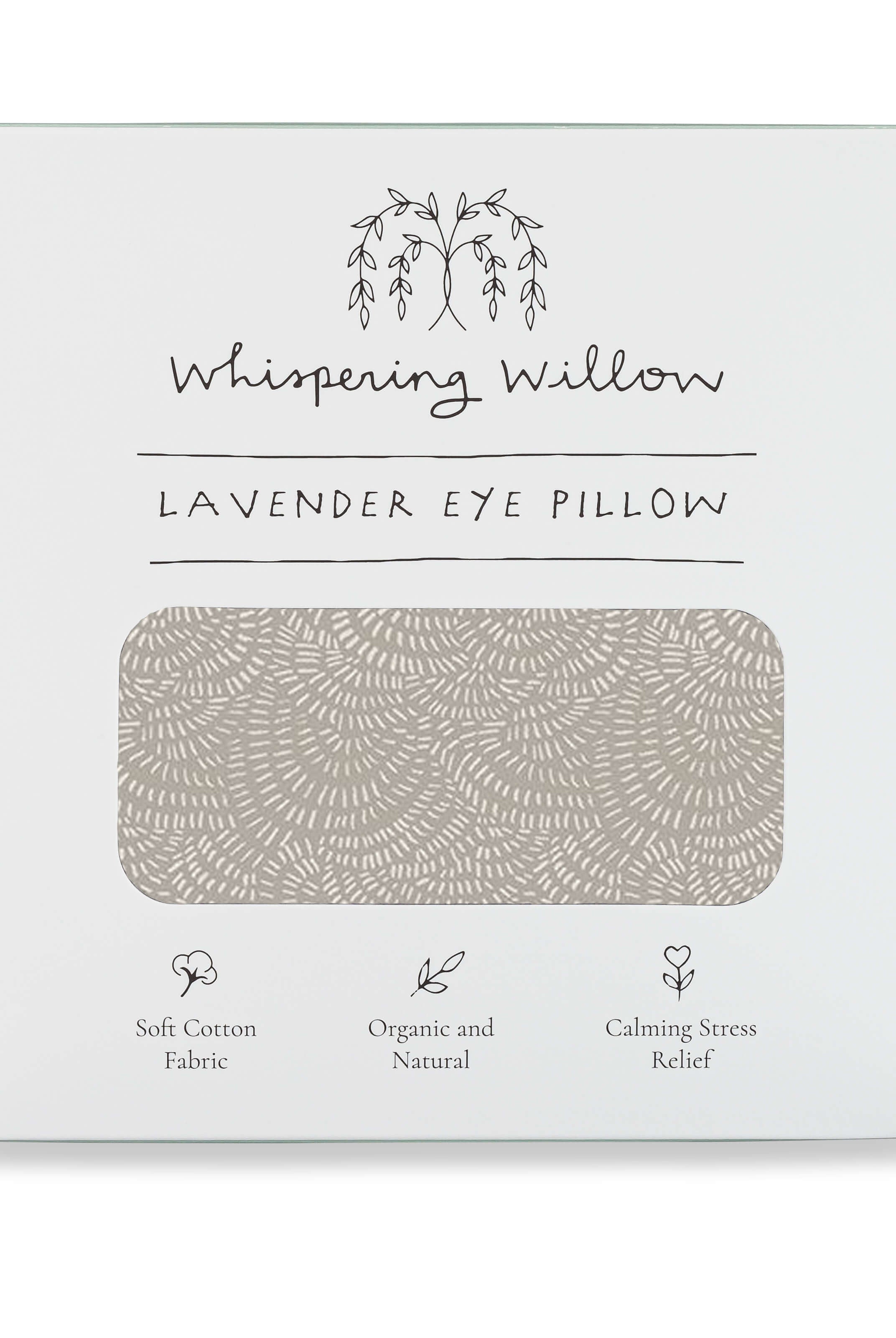 Weighted Eye Pillow - Lavender-Filled - Stone - Gather Goods Co.