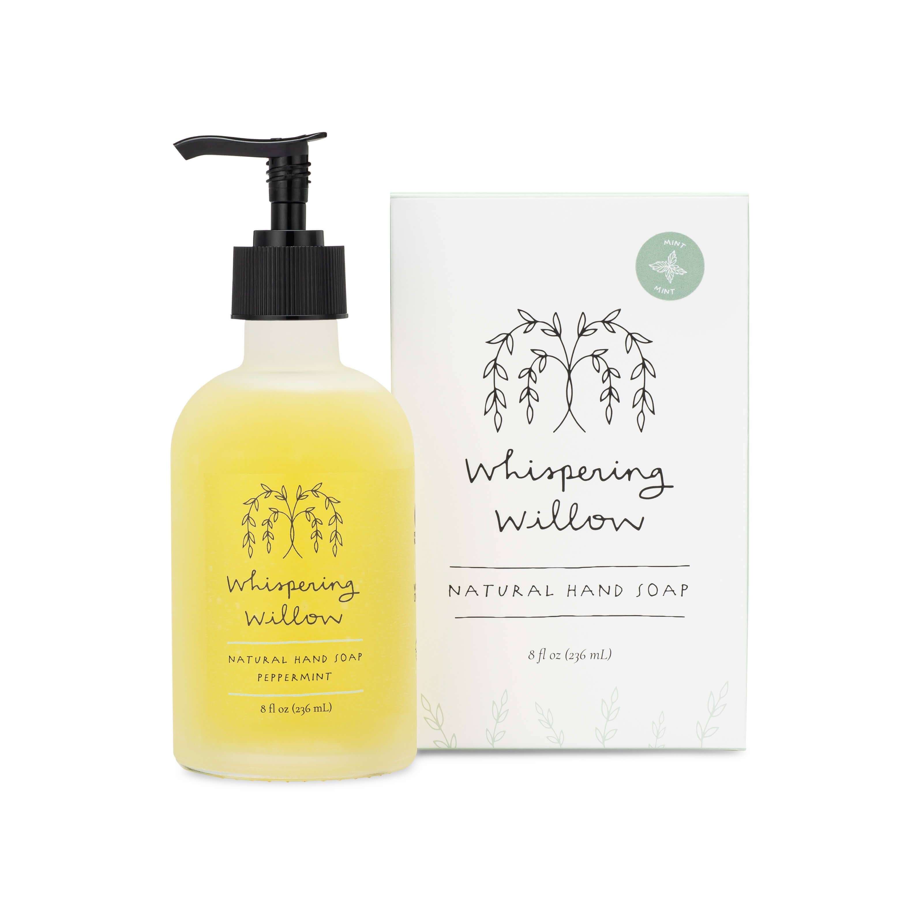 Peppermint Natural Hand Soap Pump (8oz) - Gather Goods Co.