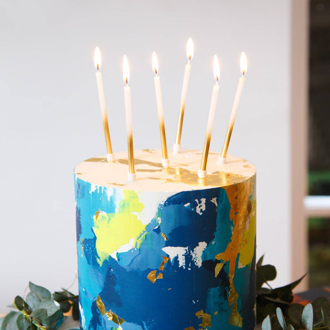 White & Gold Candles - 16 Pack - Gather Goods Co.