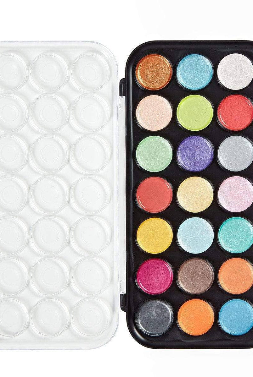 Watercolor Paint 21 Pearlescent Colors - Gather Goods Co.