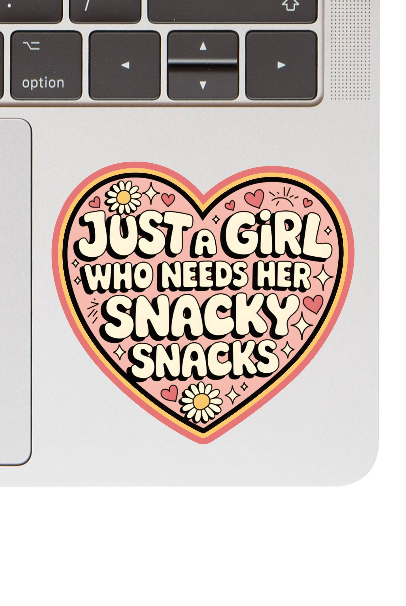 Just A Girl Who Needs Her Snacky Snacks Sticker - Gather Goods Co.