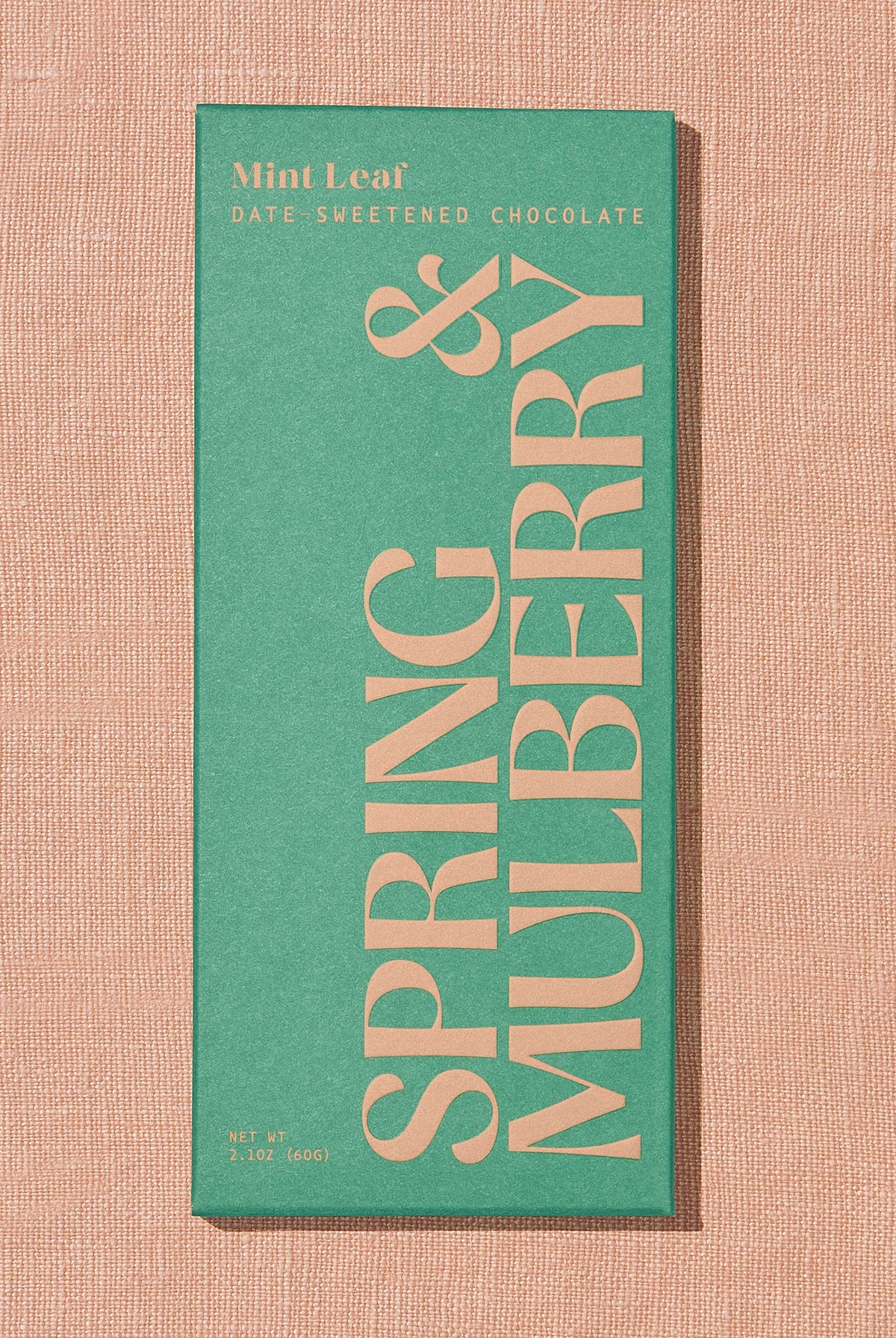 Mint Leaf Date-Sweetened Dark Chocolate - Gather Goods Co.