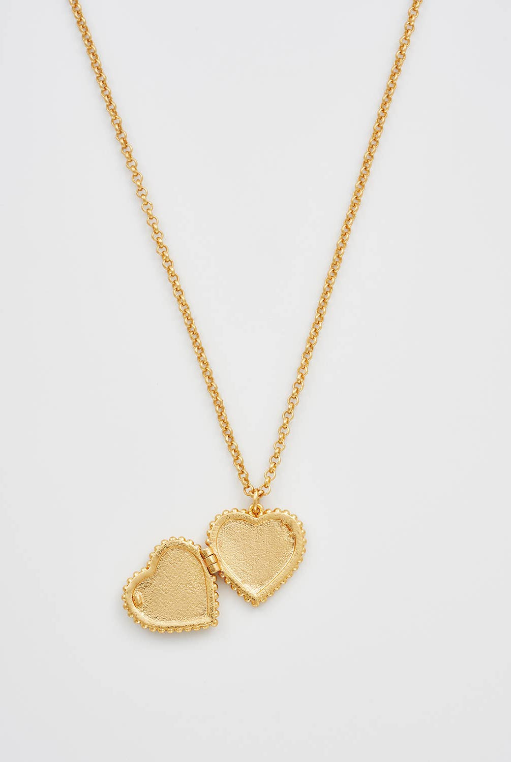 Gaia Lily Heart Locket Necklace - Gather Goods Co.