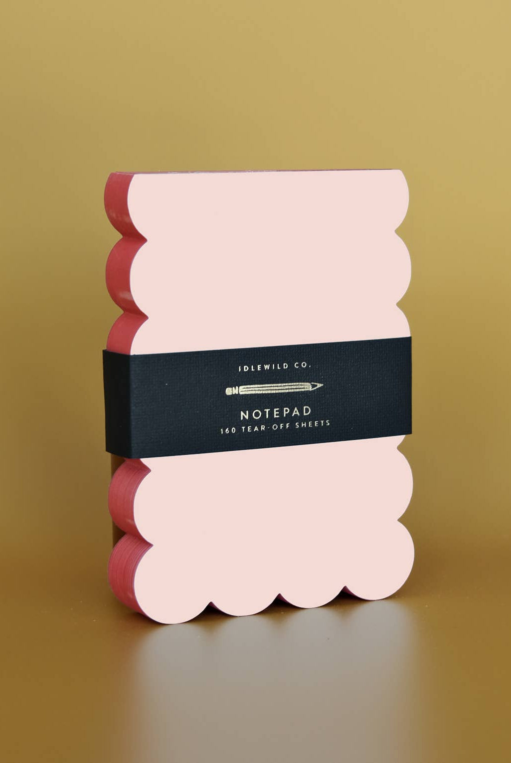 Scalloped Shaped Notepad | Peach + Persimmon Edge - Gather Goods Co.