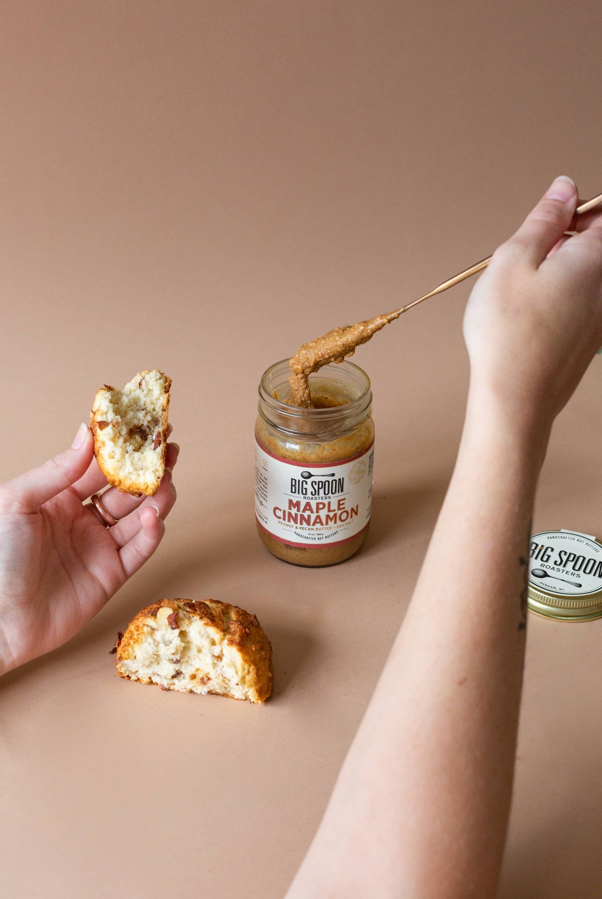 Maple Cinnamon Peanut & Pecan Butter: 13oz Jar - Gather Goods Co.
