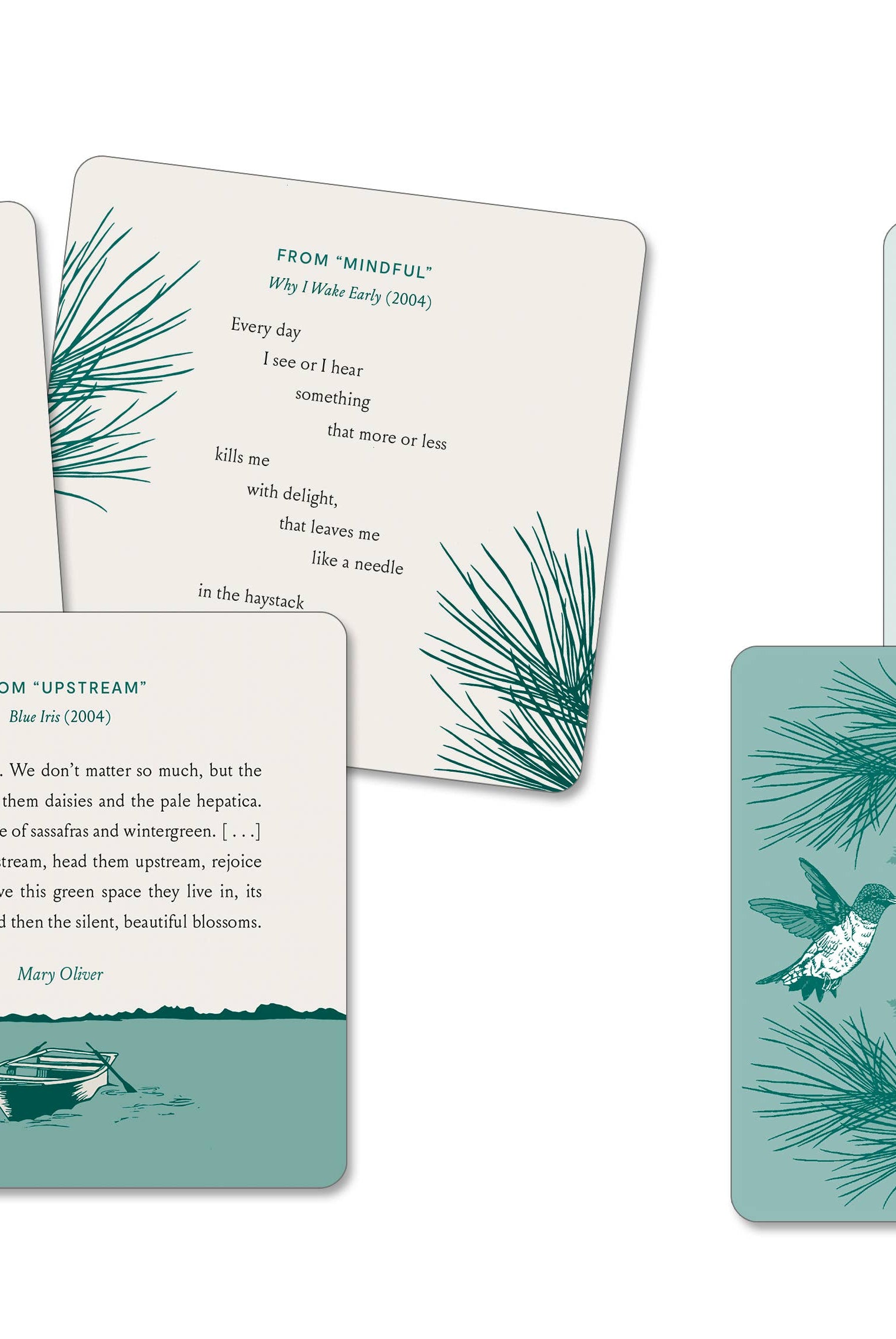 Instructions for Living, Mary Oliver Reflection Cards - Gather Goods Co.