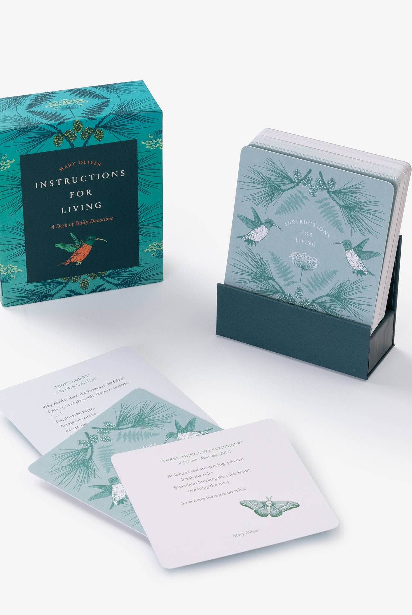 Instructions for Living, Mary Oliver Reflection Cards - Gather Goods Co.