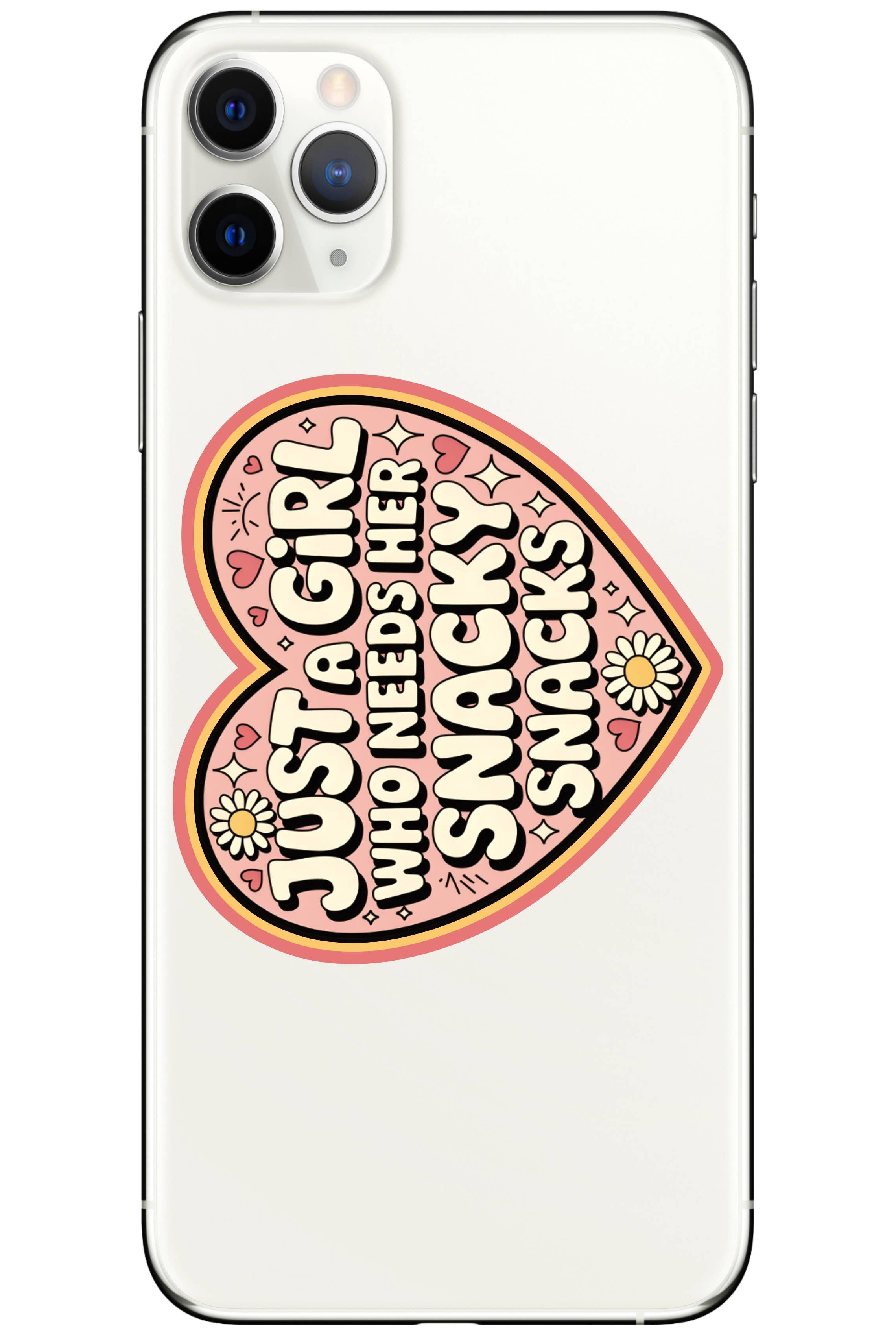 Just A Girl Who Needs Her Snacky Snacks Sticker - Gather Goods Co.