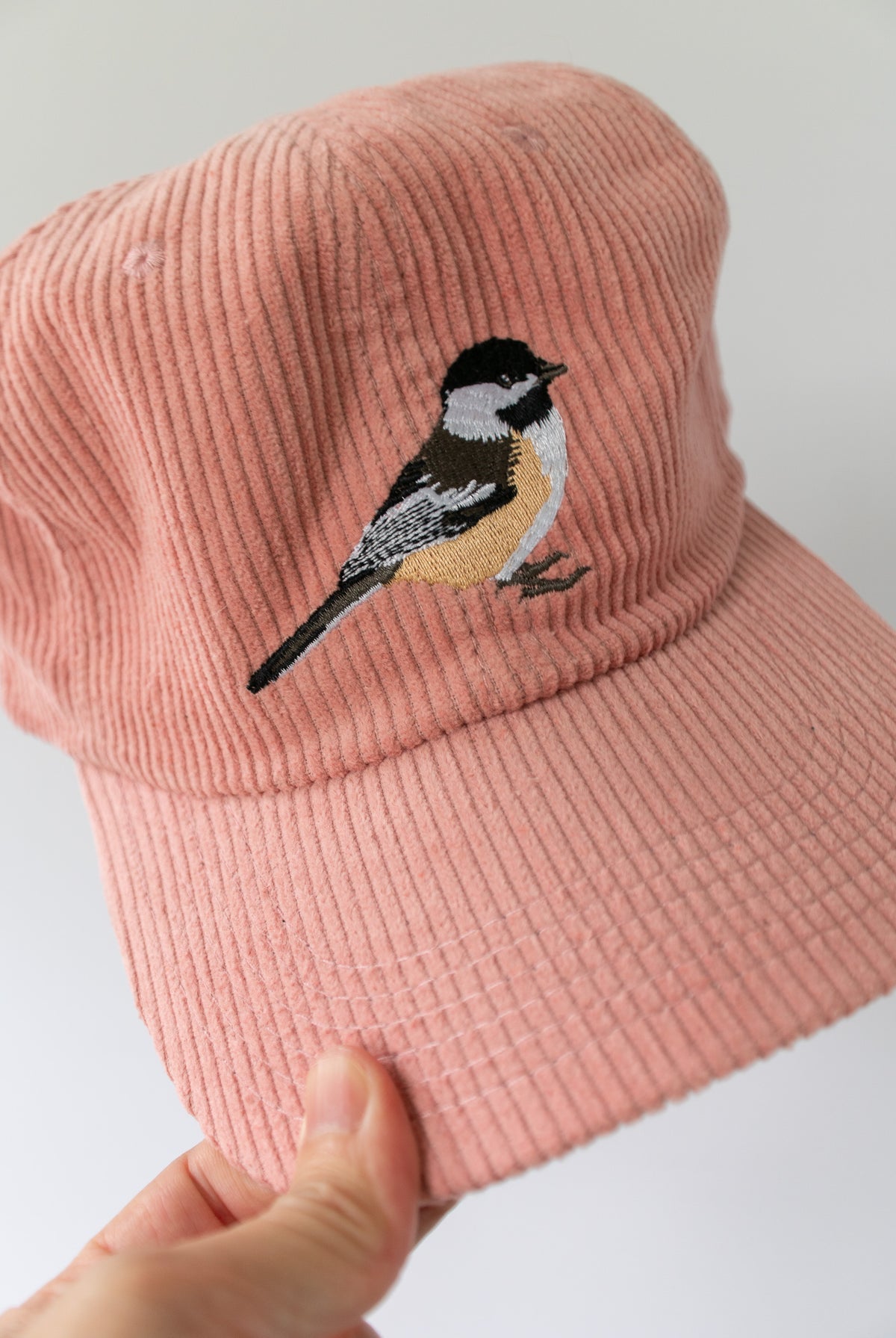 Chickadee Pink Corduroy Hat - Gather Goods Co.