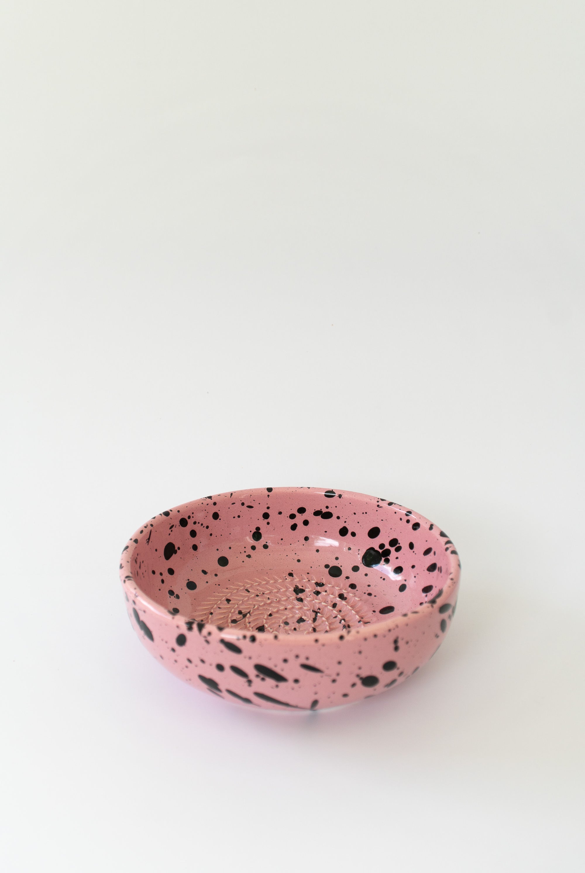 Ceramic Garlic Grater Plate in Pink - Gather Goods Co.