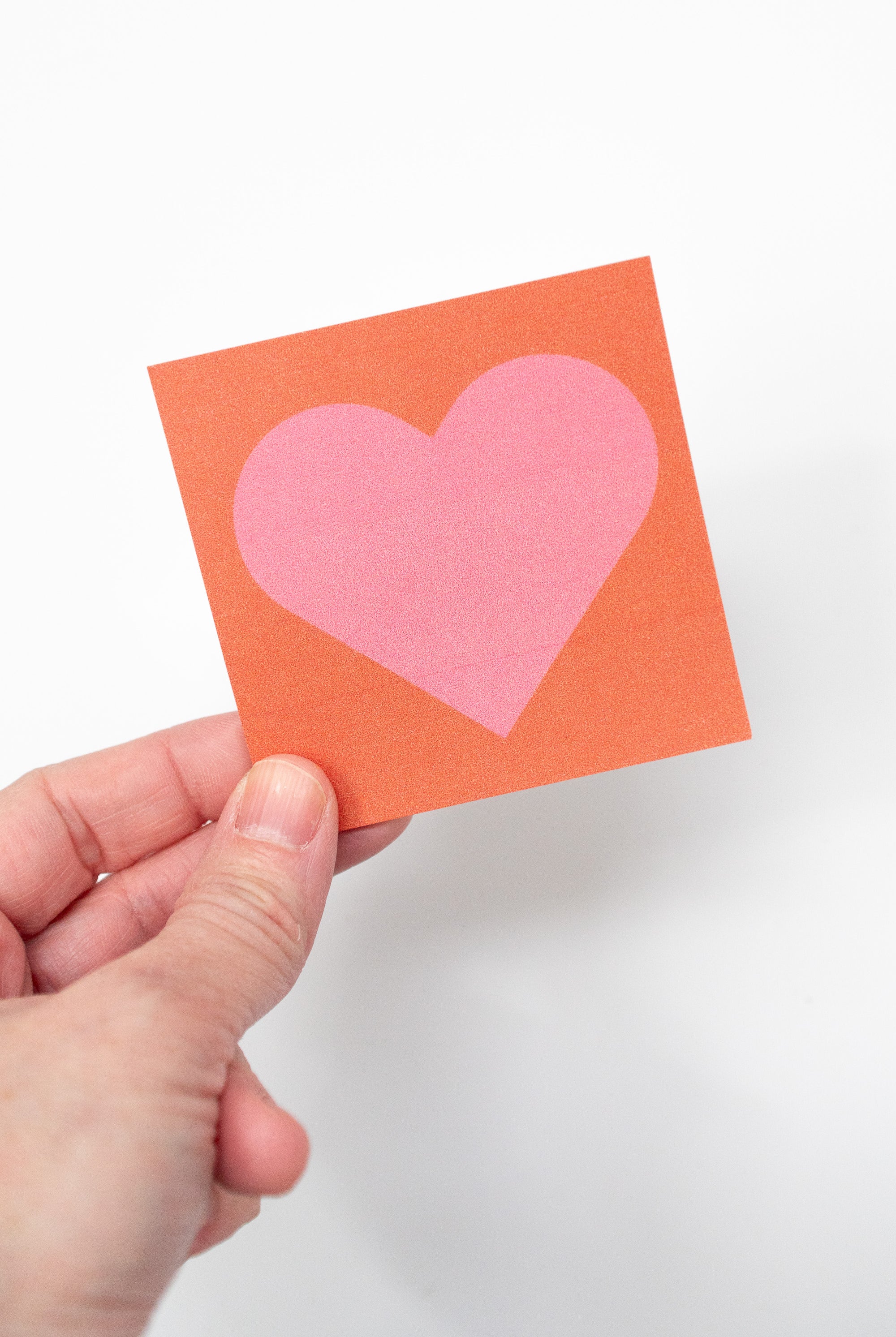 Heart Shaped Sticky Note Pad, Little Love Notes, for Valentine's or Year Round - Gather Goods Co.