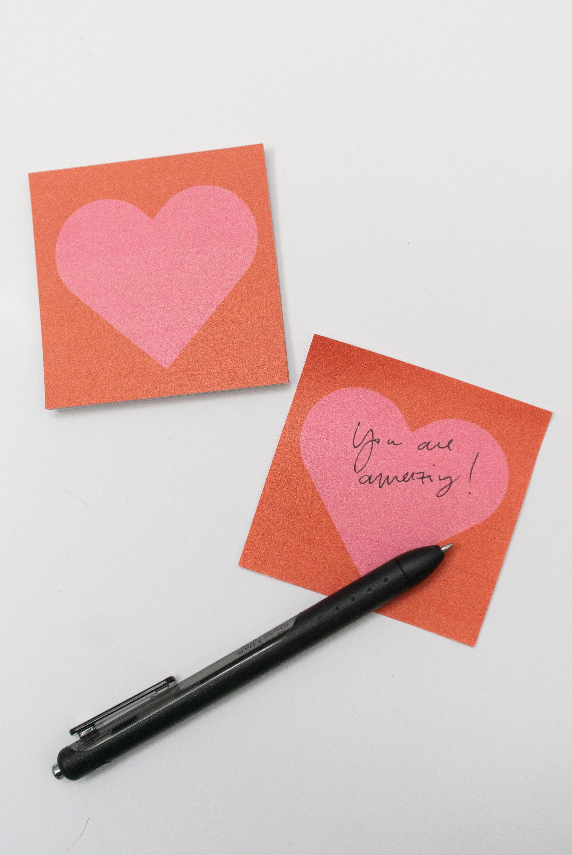 Heart Shaped Sticky Note Pad, Little Love Notes, for Valentine's or Year Round - Gather Goods Co.