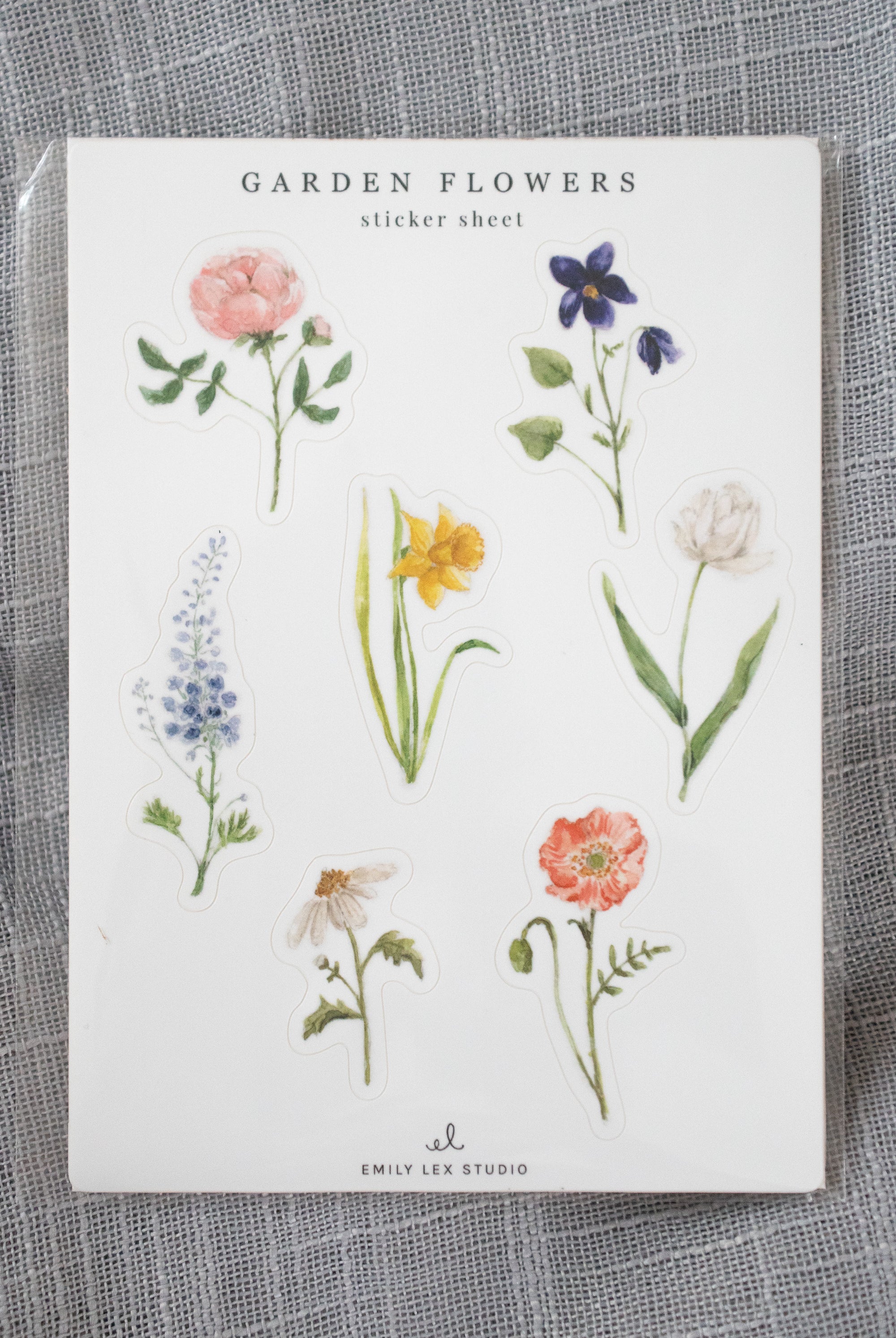 Garden flowers sticker sheets - Gather Goods Co.