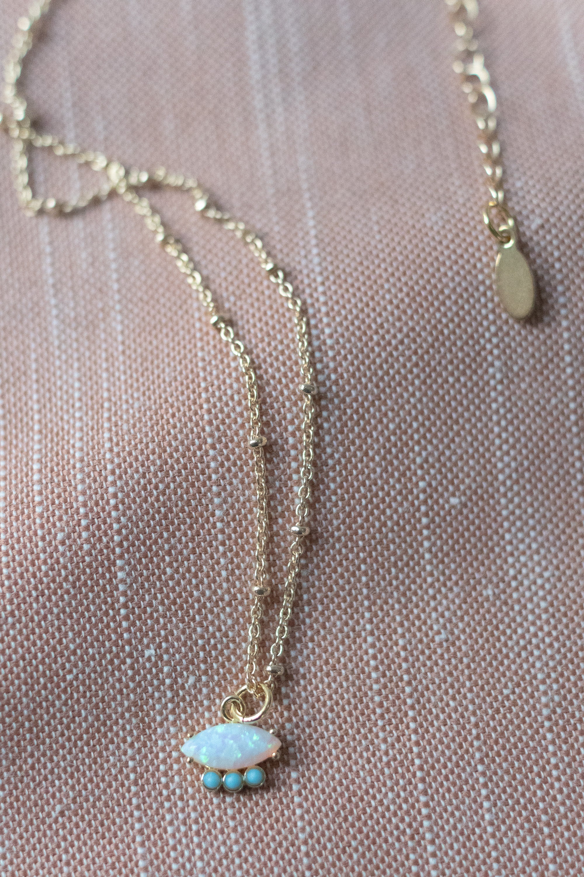 Opal and Turquoise Necklace - Gather Goods Co.