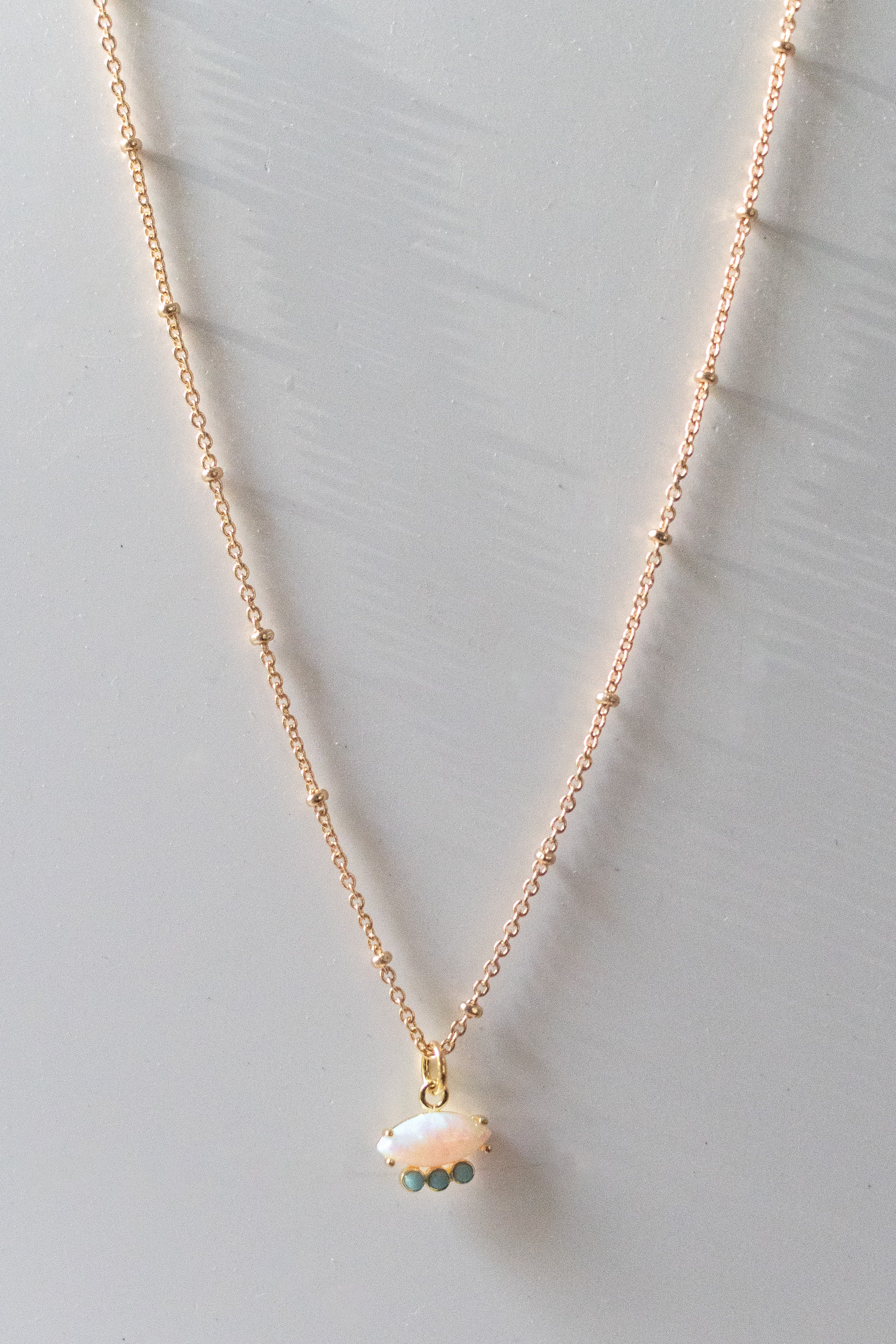 Opal and Turquoise Necklace - Gather Goods Co.