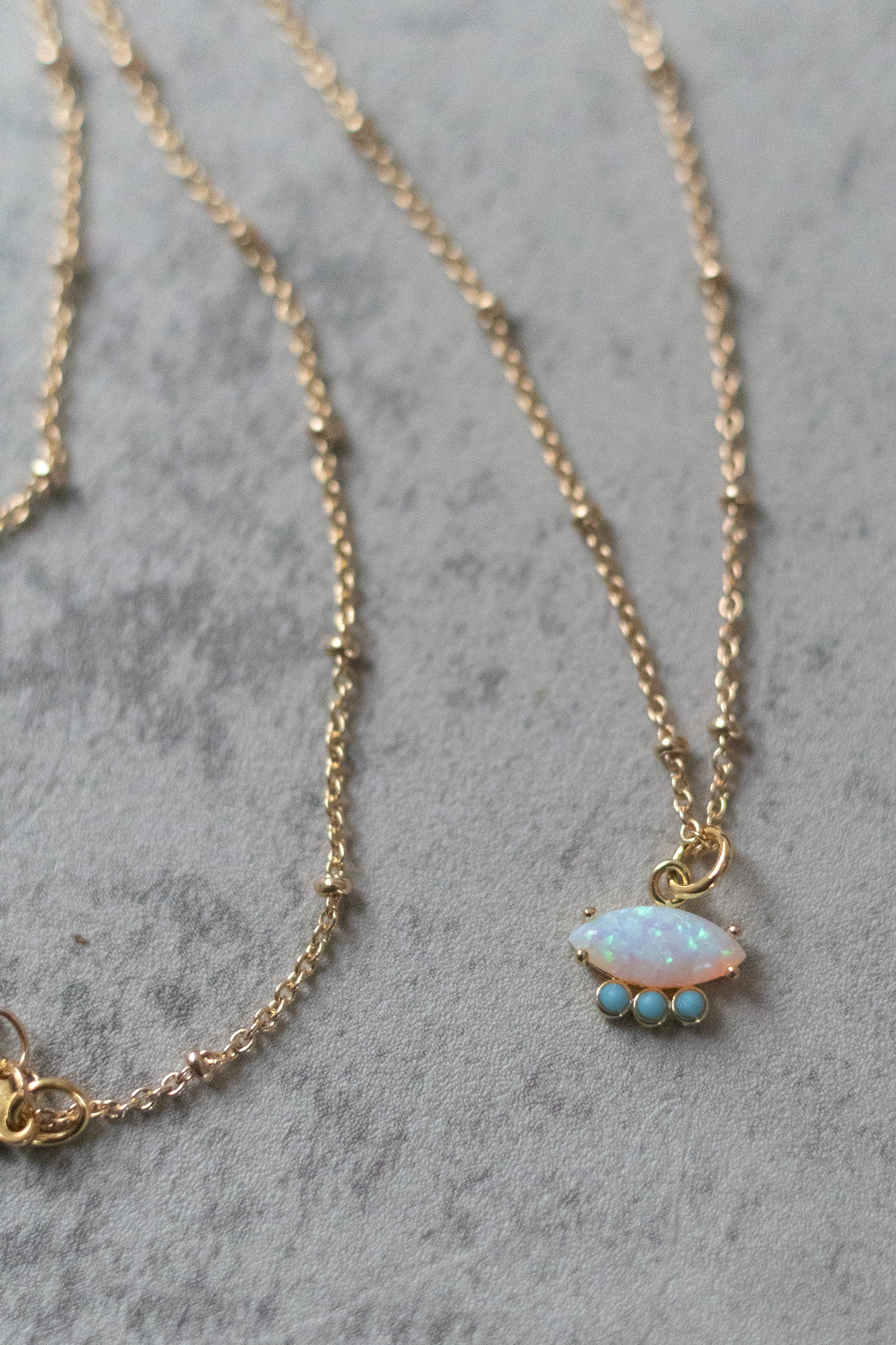 Opal and Turquoise Necklace - Gather Goods Co.