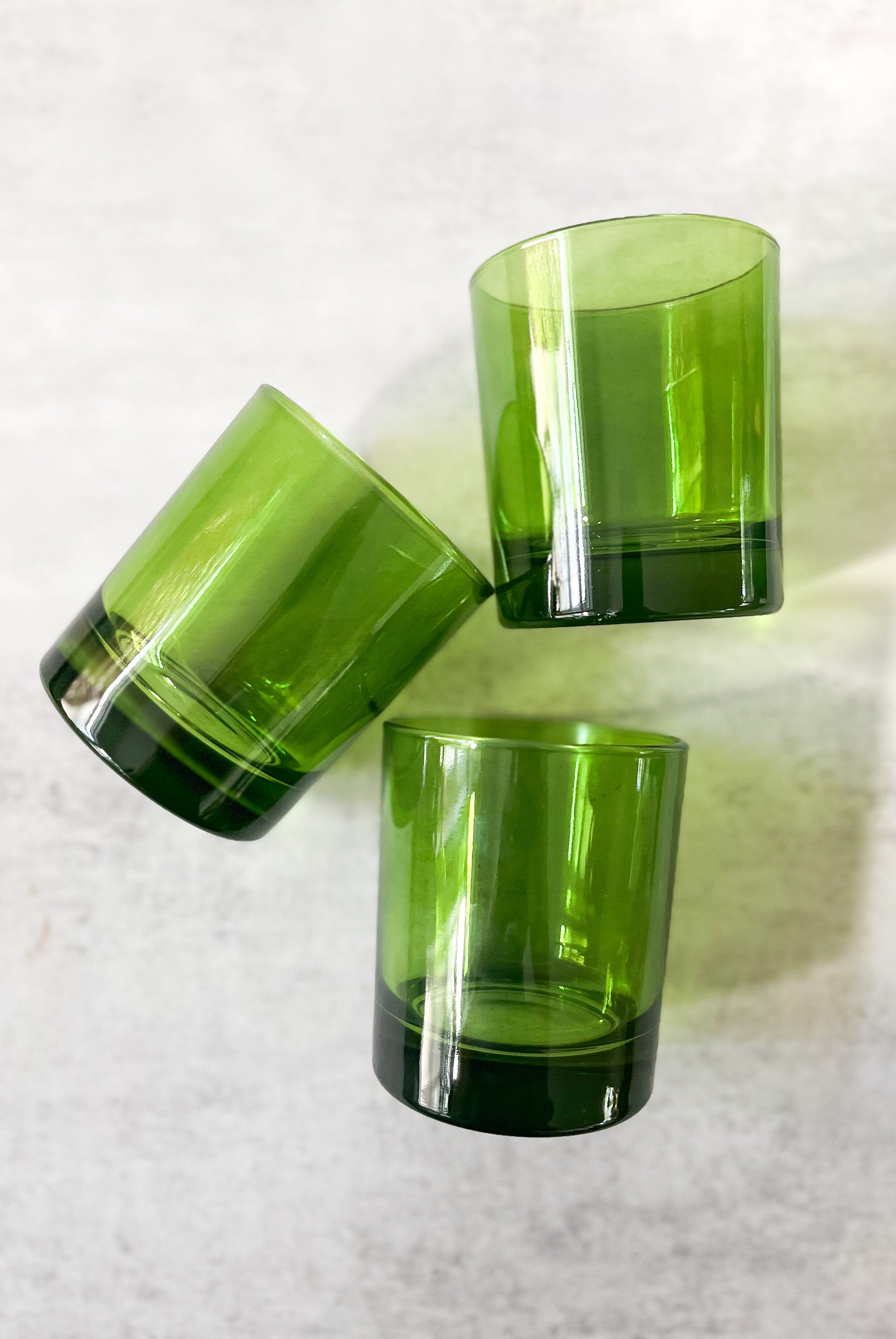 Green Glass Drinking Glass - Gather Goods Co.