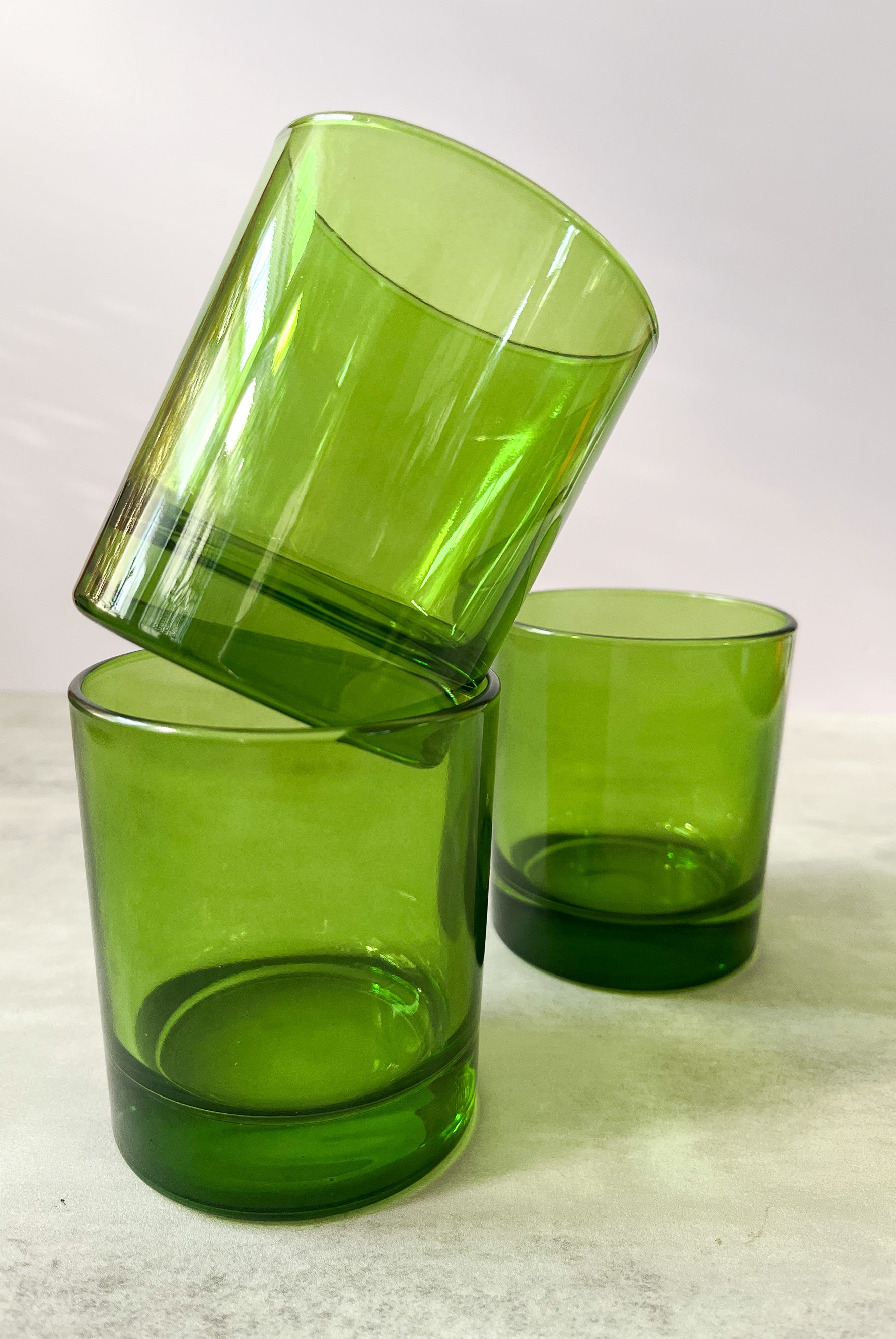 Green Glass Drinking Glass - Gather Goods Co.