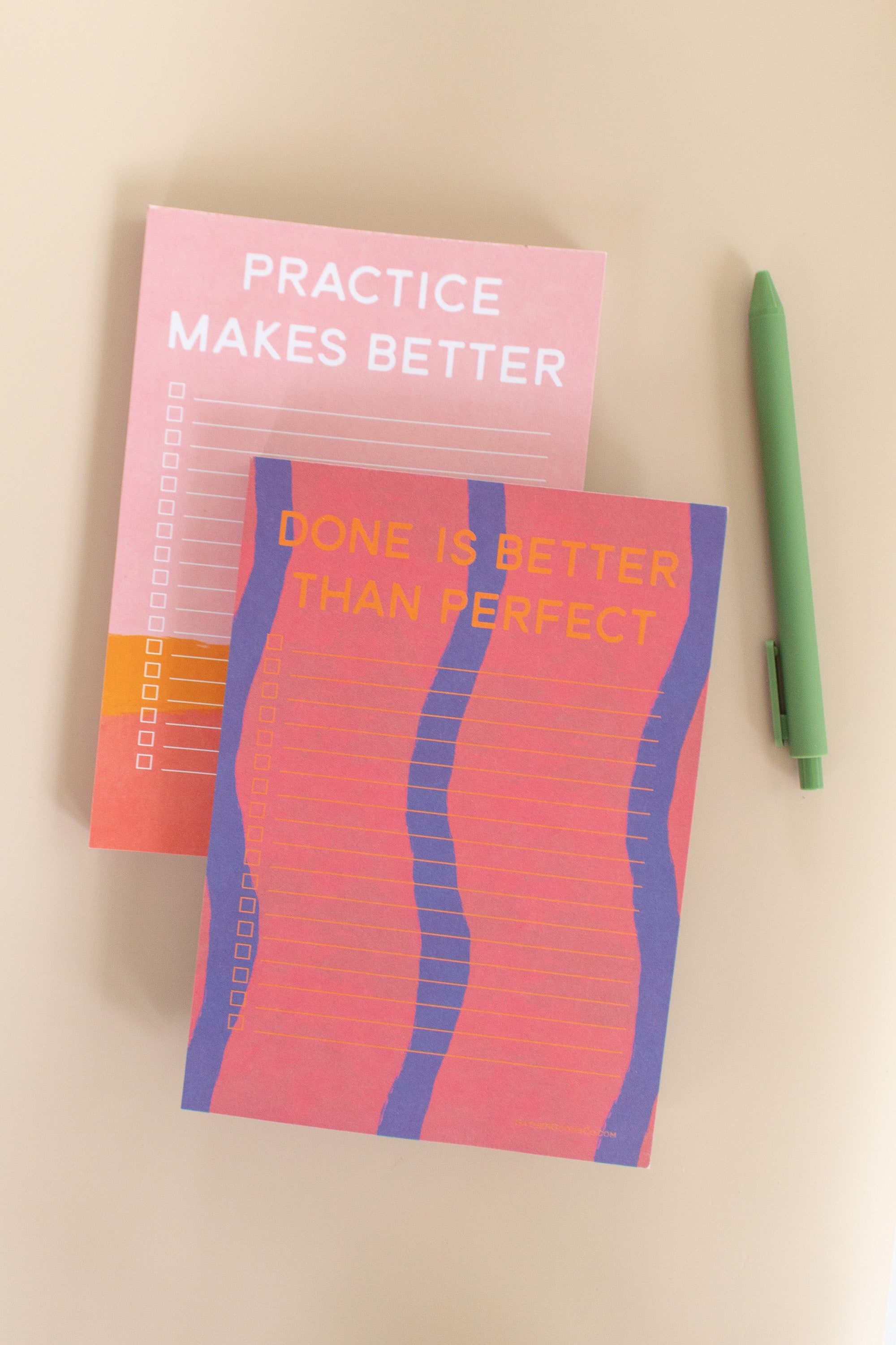 To Do List Notepad, Done Is Better Than Perfect - Gather Goods Co.