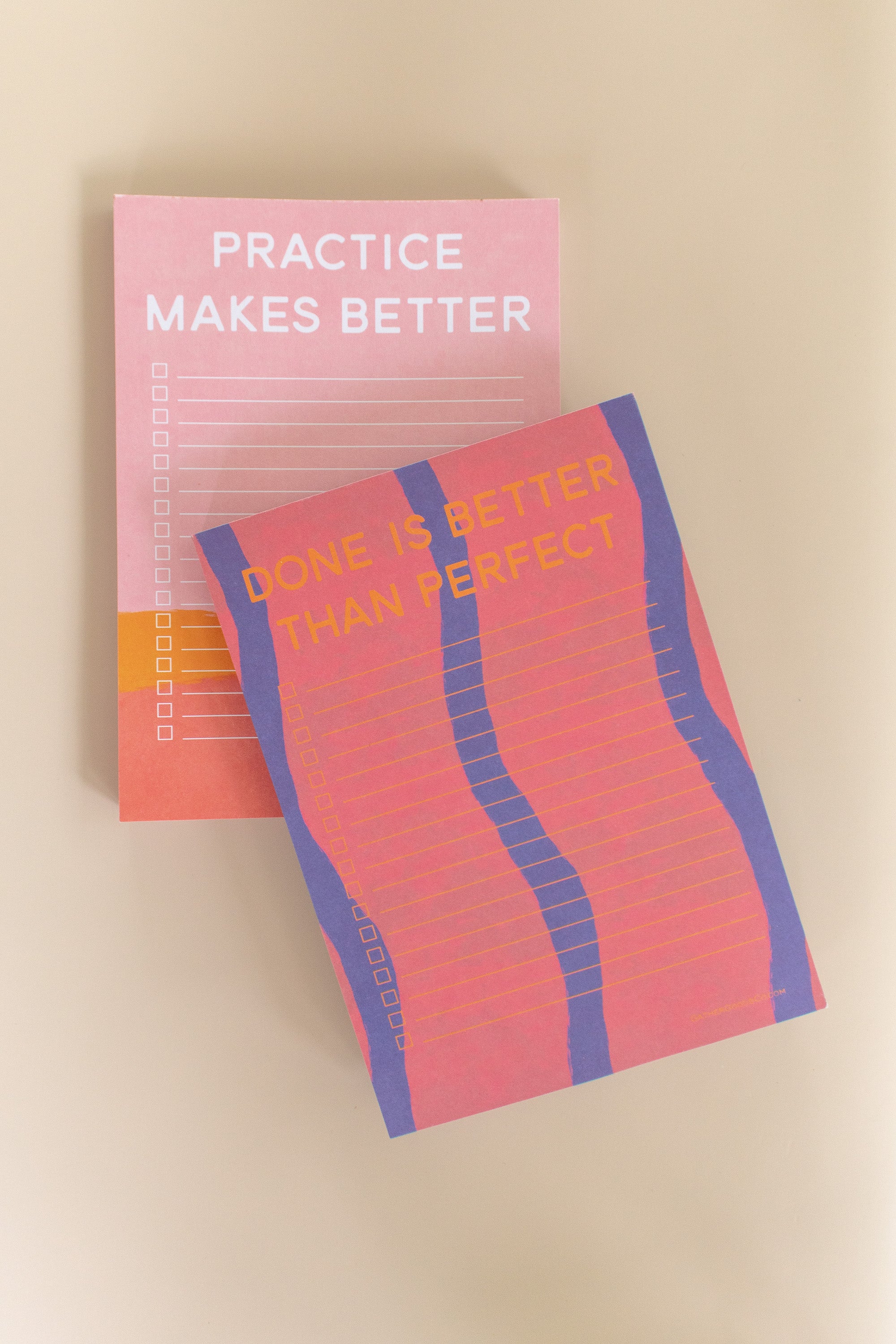 To Do List Notepad, Done Is Better Than Perfect - Gather Goods Co.
