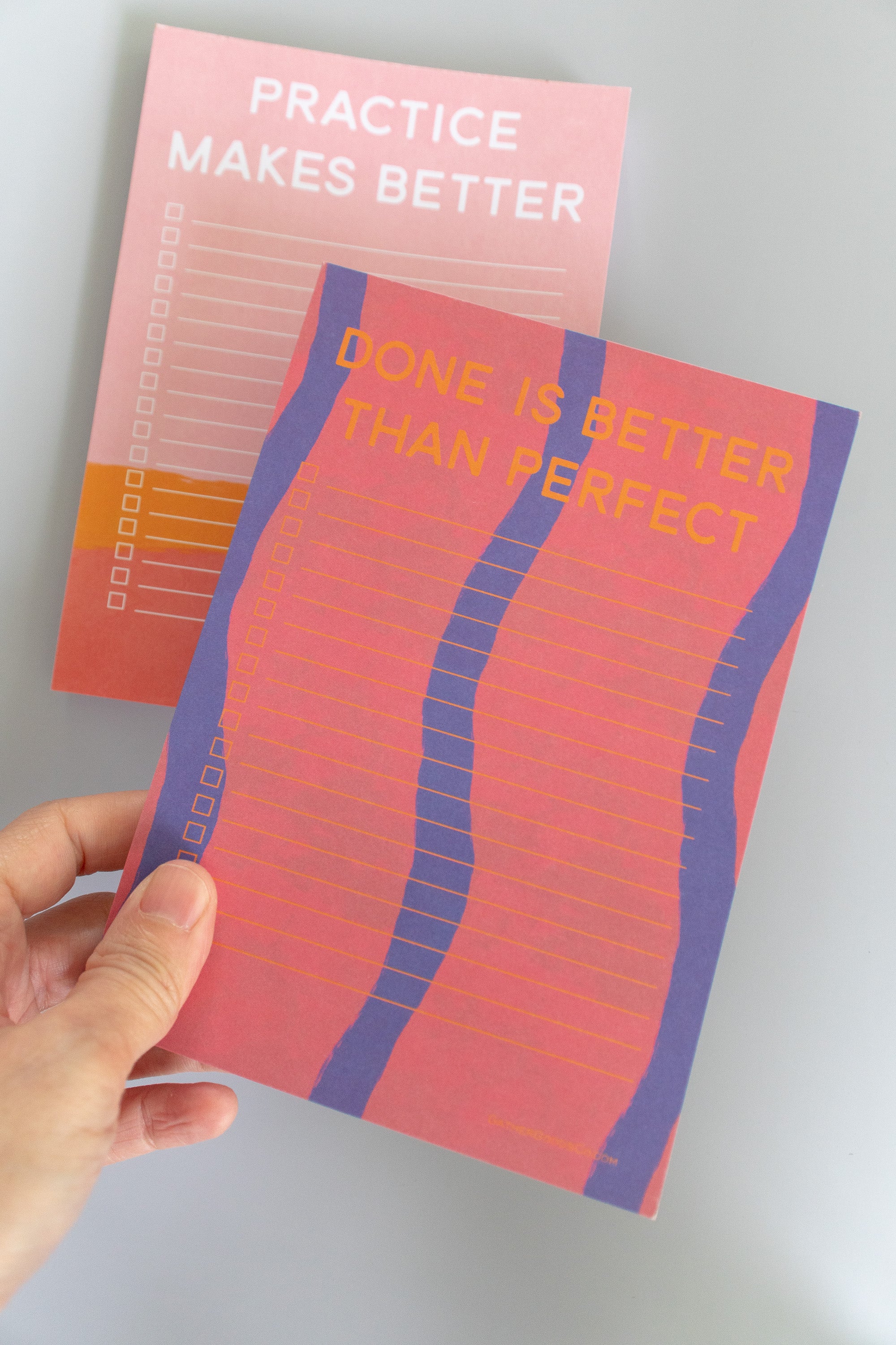 To Do List Notepad, Done Is Better Than Perfect - Gather Goods Co.