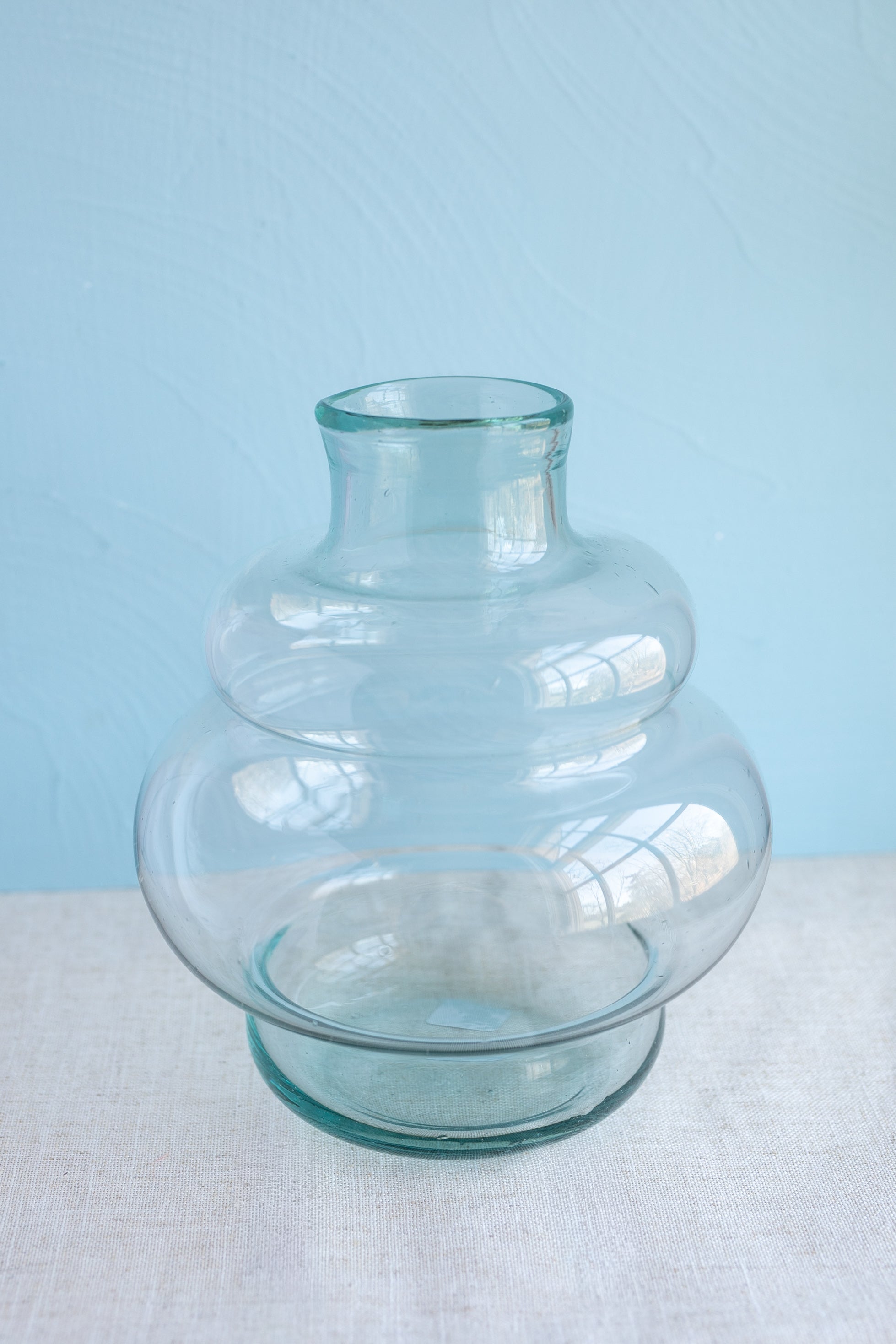 Recycled Glass Vase 7.9" Diameter - Gather Goods Co.