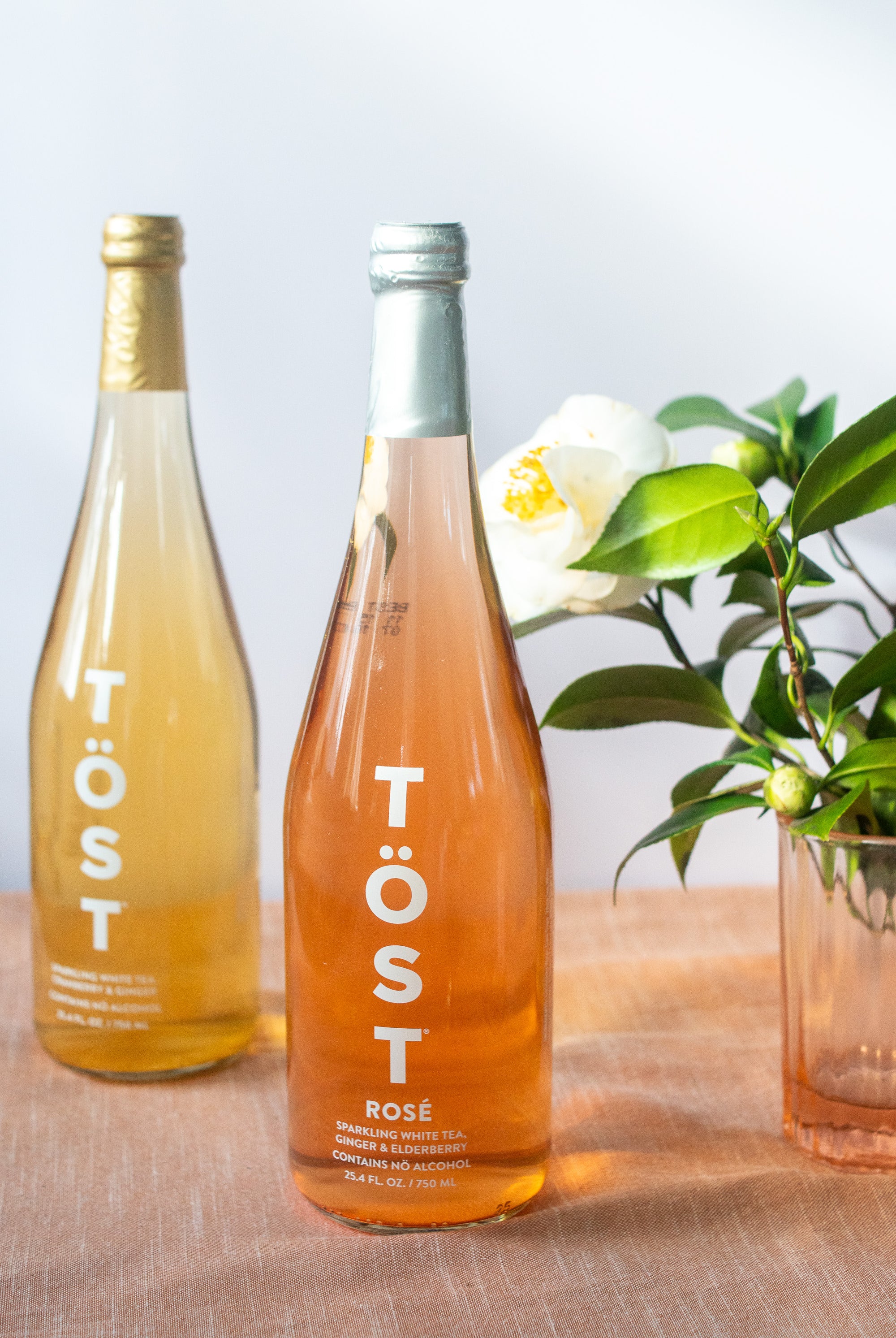 TOST Rose, Non-Alcoholic Sparkling Rose Style Drink - Delicious Non-Alcoholic Sparkling Wine Alternative for Any Celebration - Gather Goods Co.