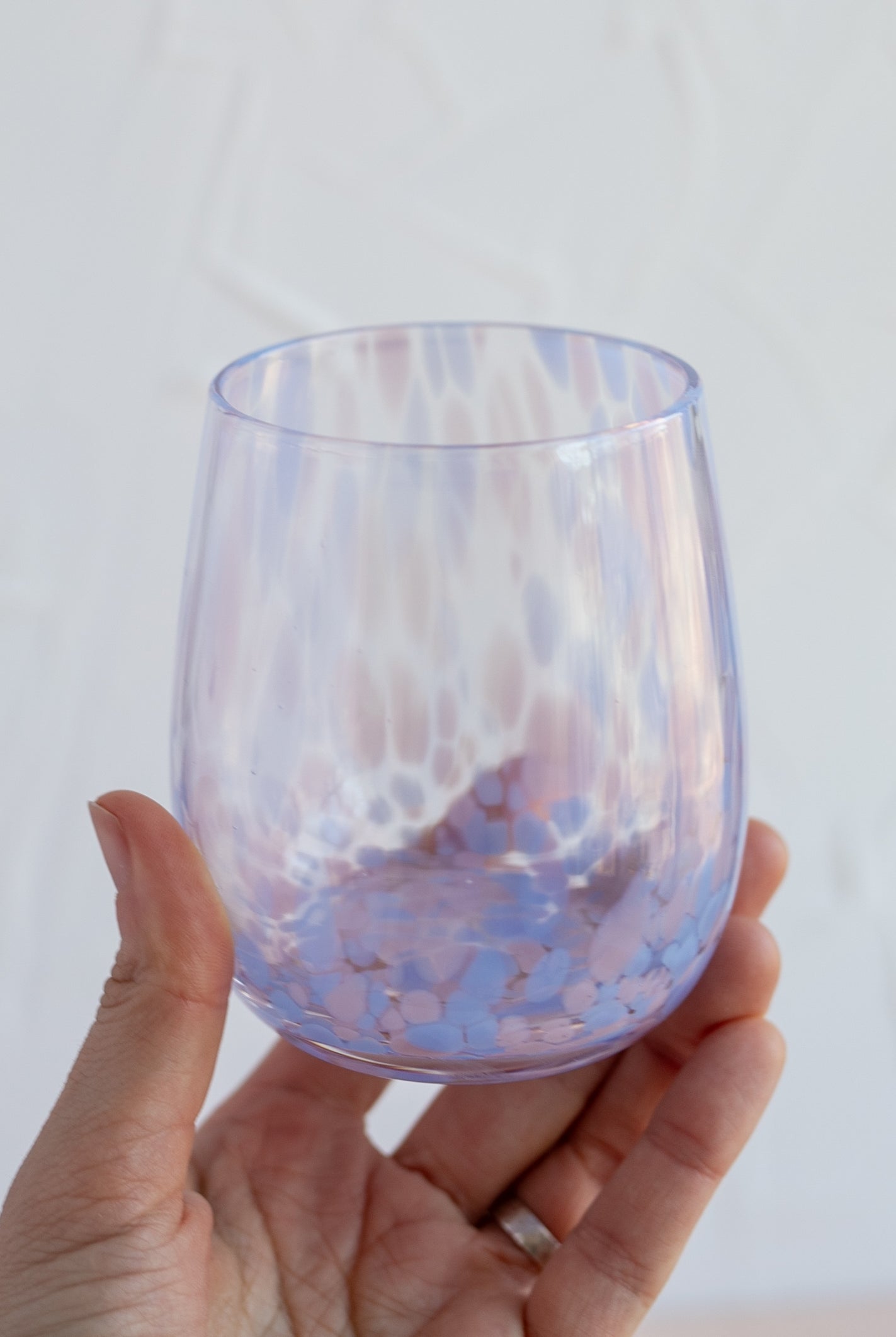Stemless Wine Glass in Purple, 12oz - Gather Goods Co.