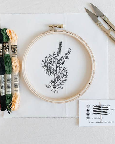 Embroidery Kit, Wildflower - Gather Goods Co - Raleigh, NC