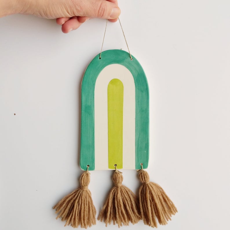 Ceramic Wall Art, Greens - Gather Goods Co - Raleigh, NC