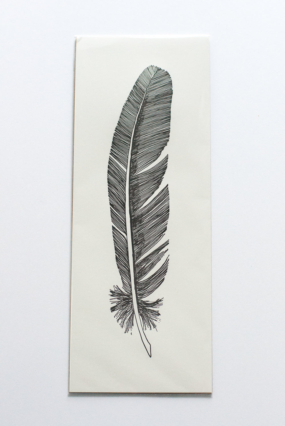 Feather Letterpress Art Prin - Gather Goods Co - Raleigh, NC