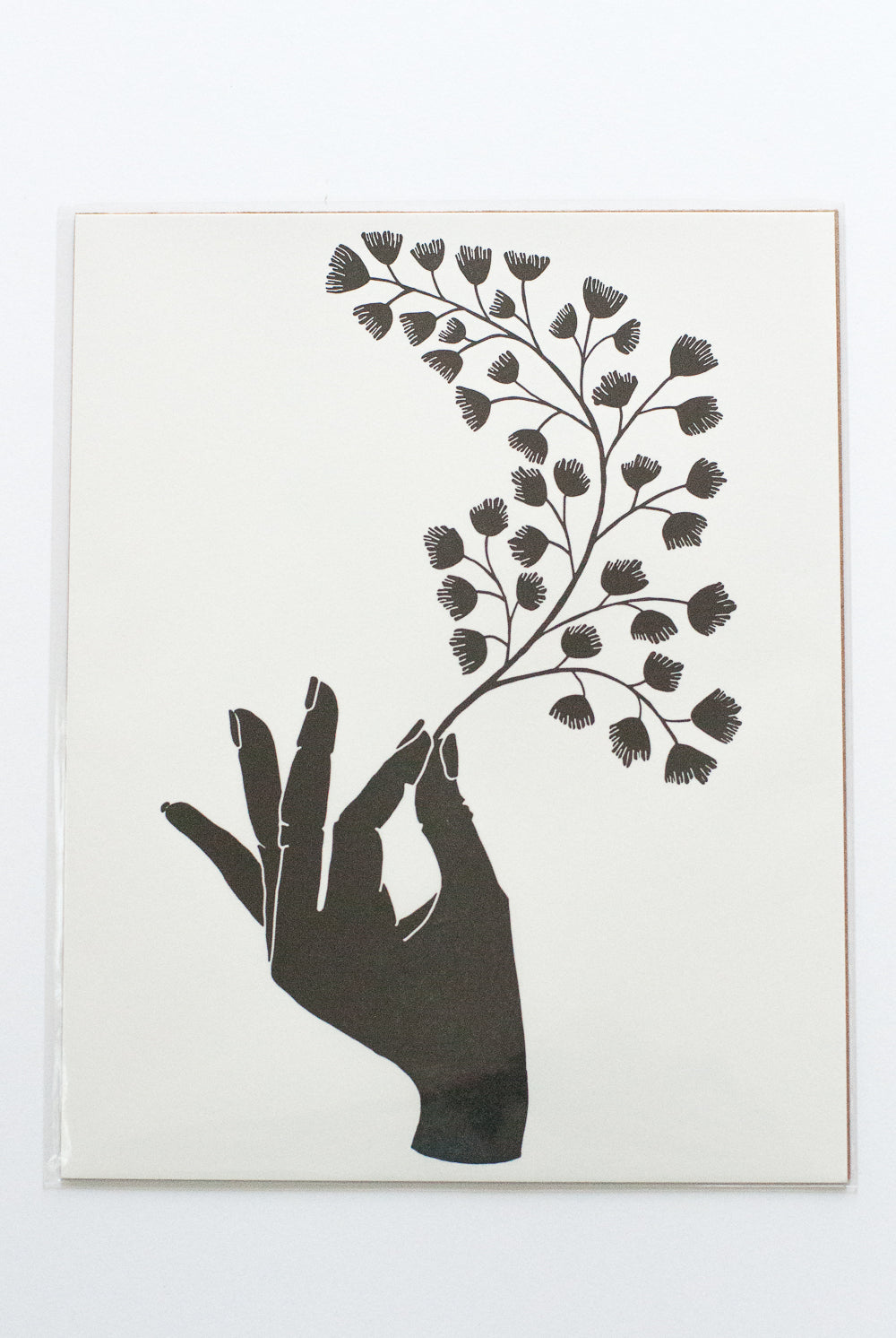 Maidenhair Fern and Hand Letterpress Art Prin - Gather Goods Co - Raleigh, NC