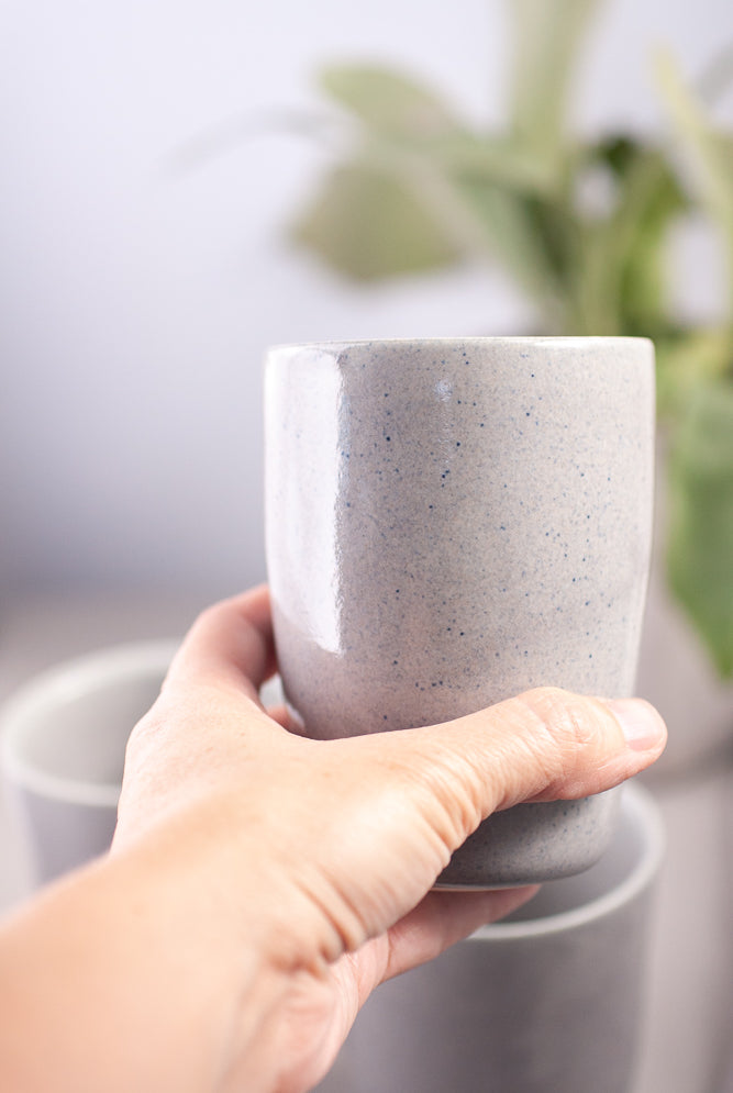 Gray Ceramic Tumbler - Gather Goods Co - Raleigh, NC