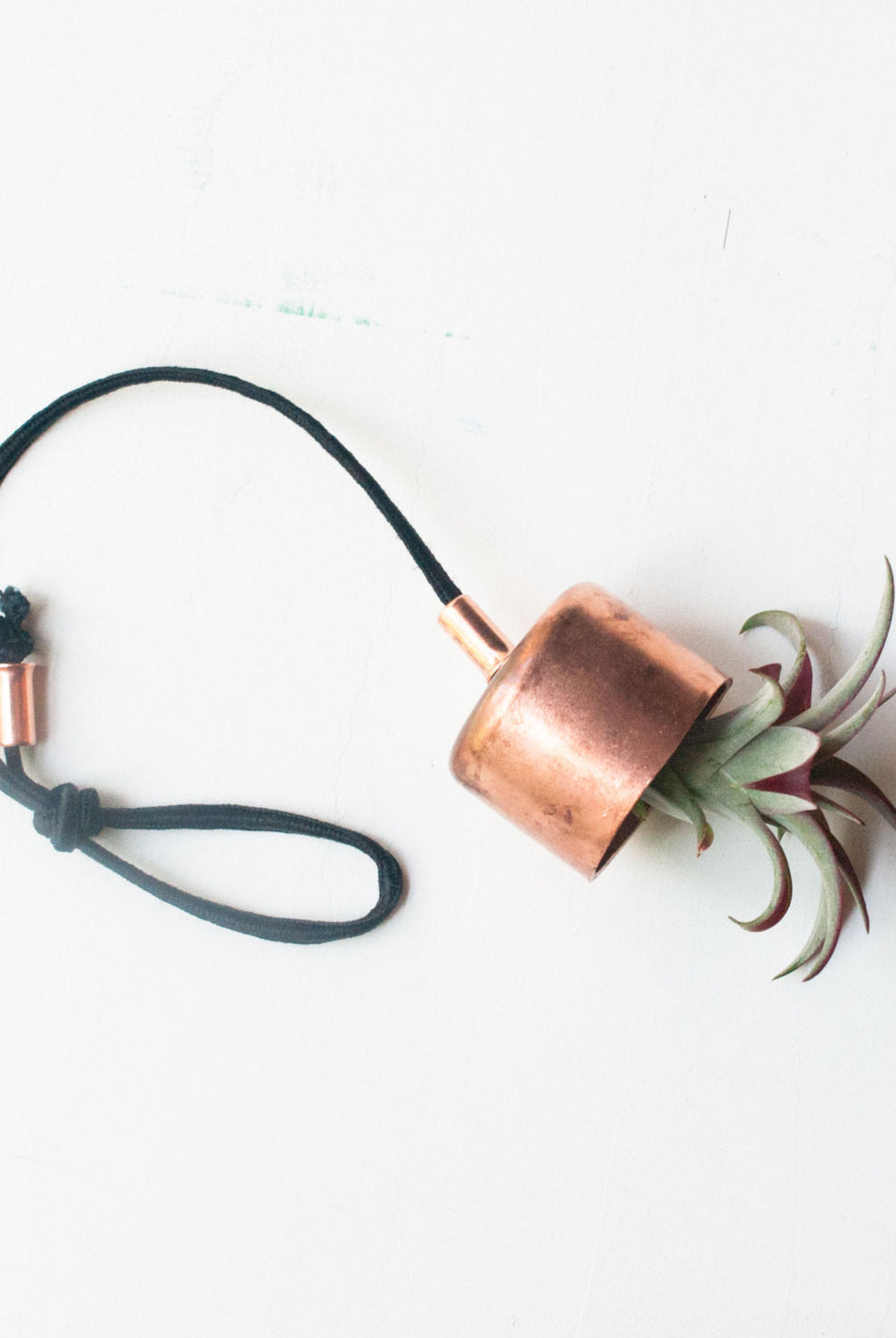 Hanging Planter Copper Chime with Airplant - Gather Goods Co - Raleigh, NC