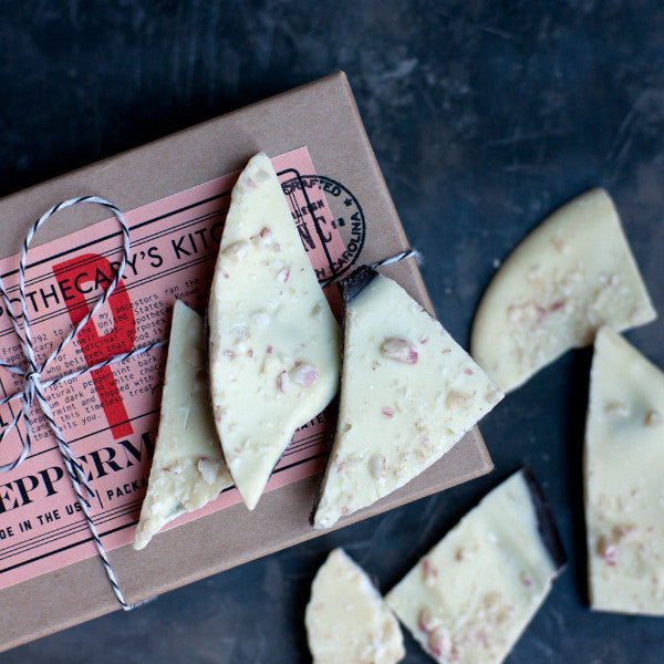 Peppermint Bark, Premium White & Dark Chocolates, 12oz Box - Gather Goods Co - Raleigh, NC