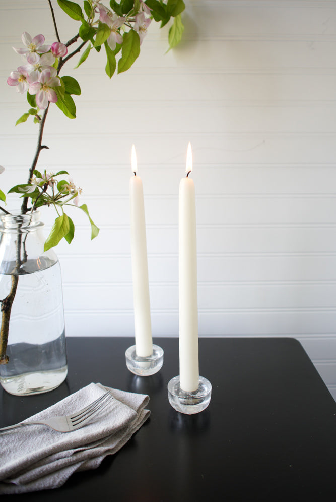 Cream Candle, Set of 2, Unscented - Gather Goods Co - Raleigh, NC