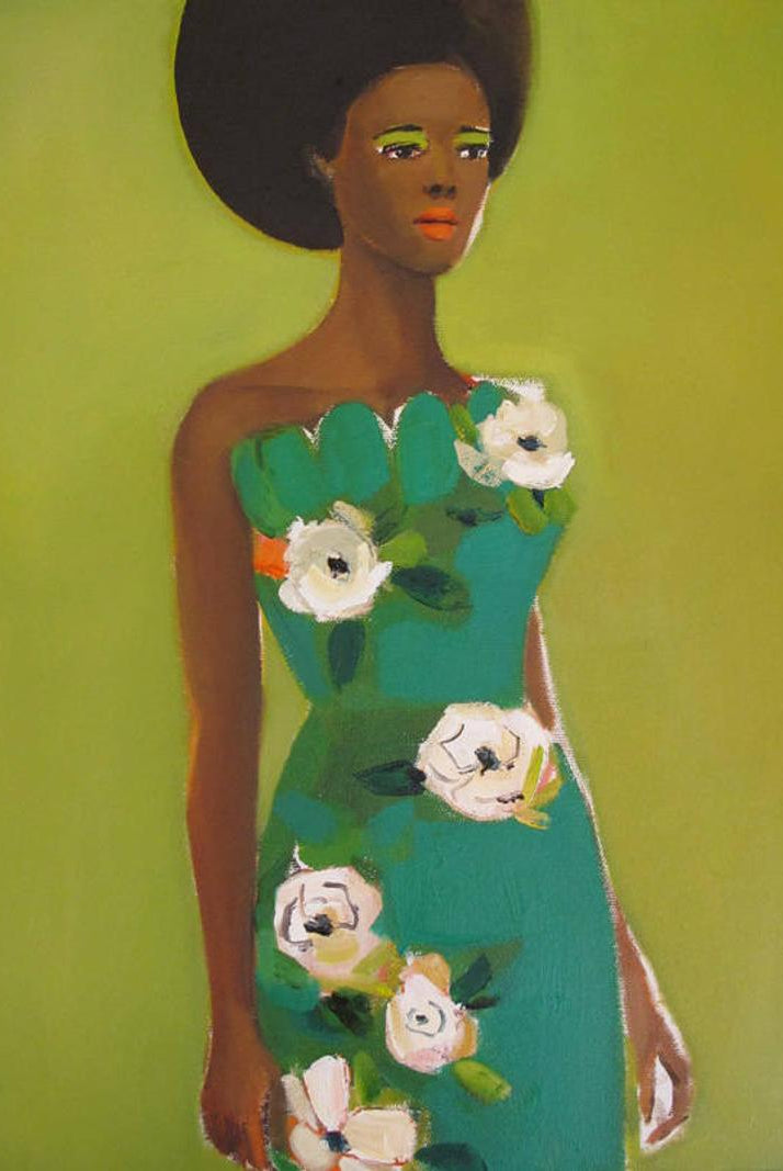 Floral Dress Art Print by Janet Hill Studio - Gather Goods Co - Raleigh, NC