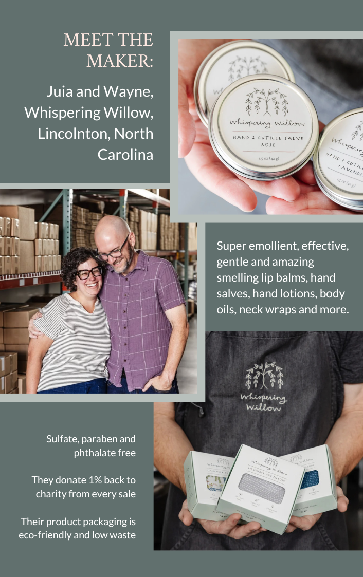 Meet the Maker, Whispering Willow of Lincolnton, North Carolina