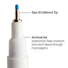 Inkline™ Fine Line Pens, 8 Colors Size 10 - Gather Goods Co.