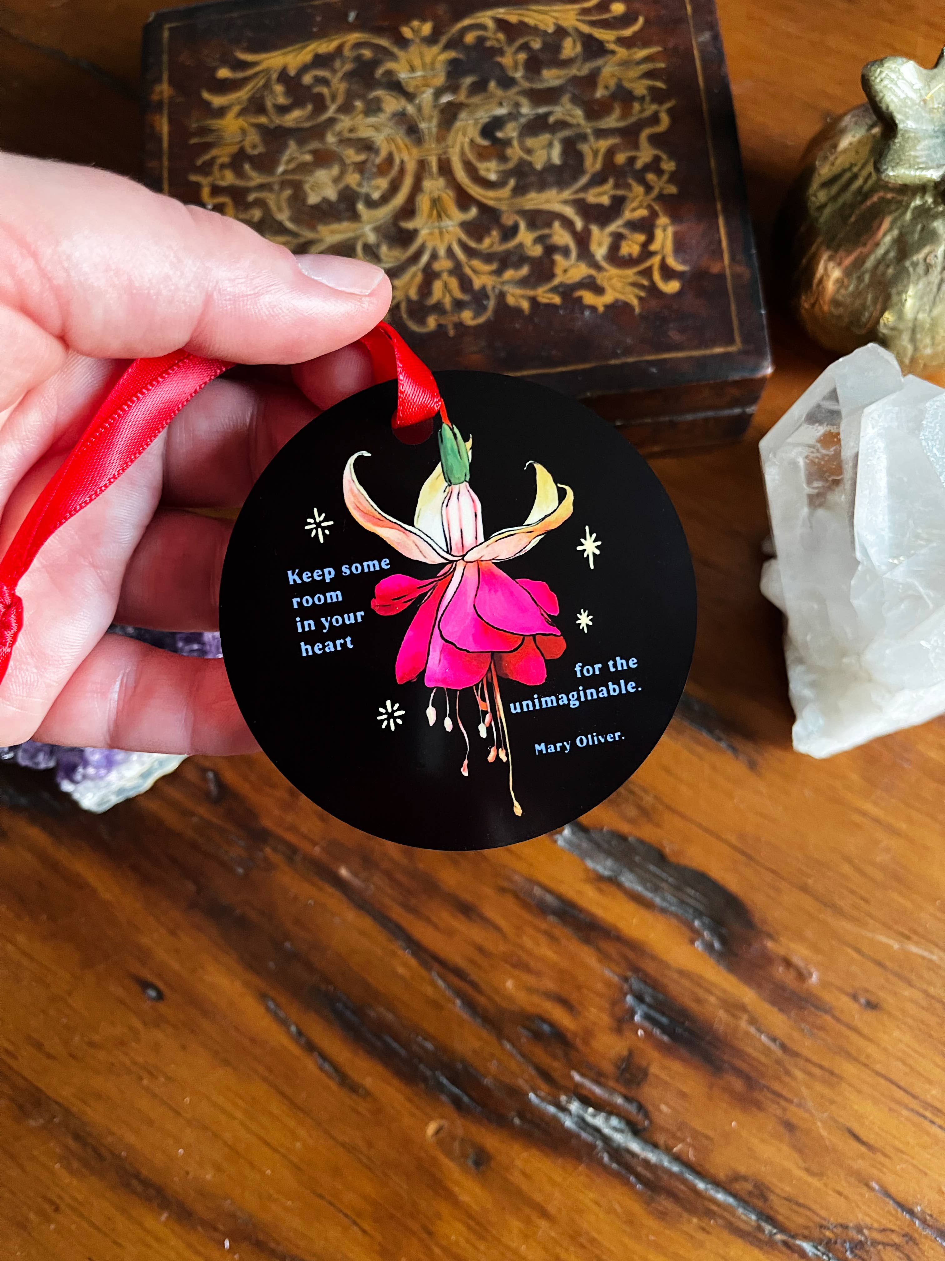 Ornament: Mary Oliver Quote - Gather Goods Co.