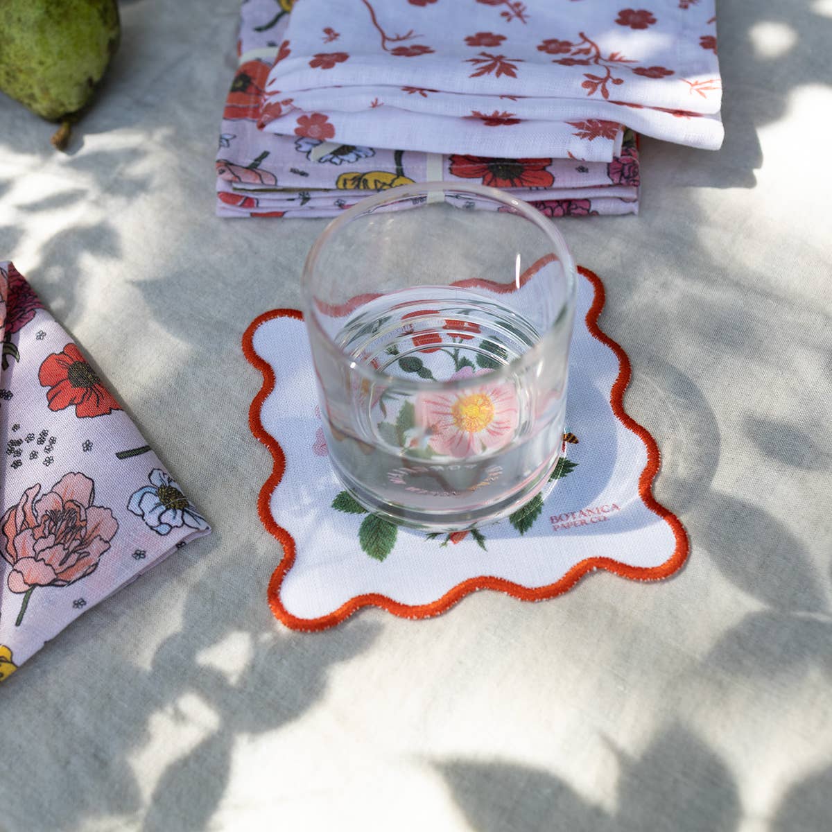 BOTANIST | LINEN COASTERS, SET OF 4 - Gather Goods Co.