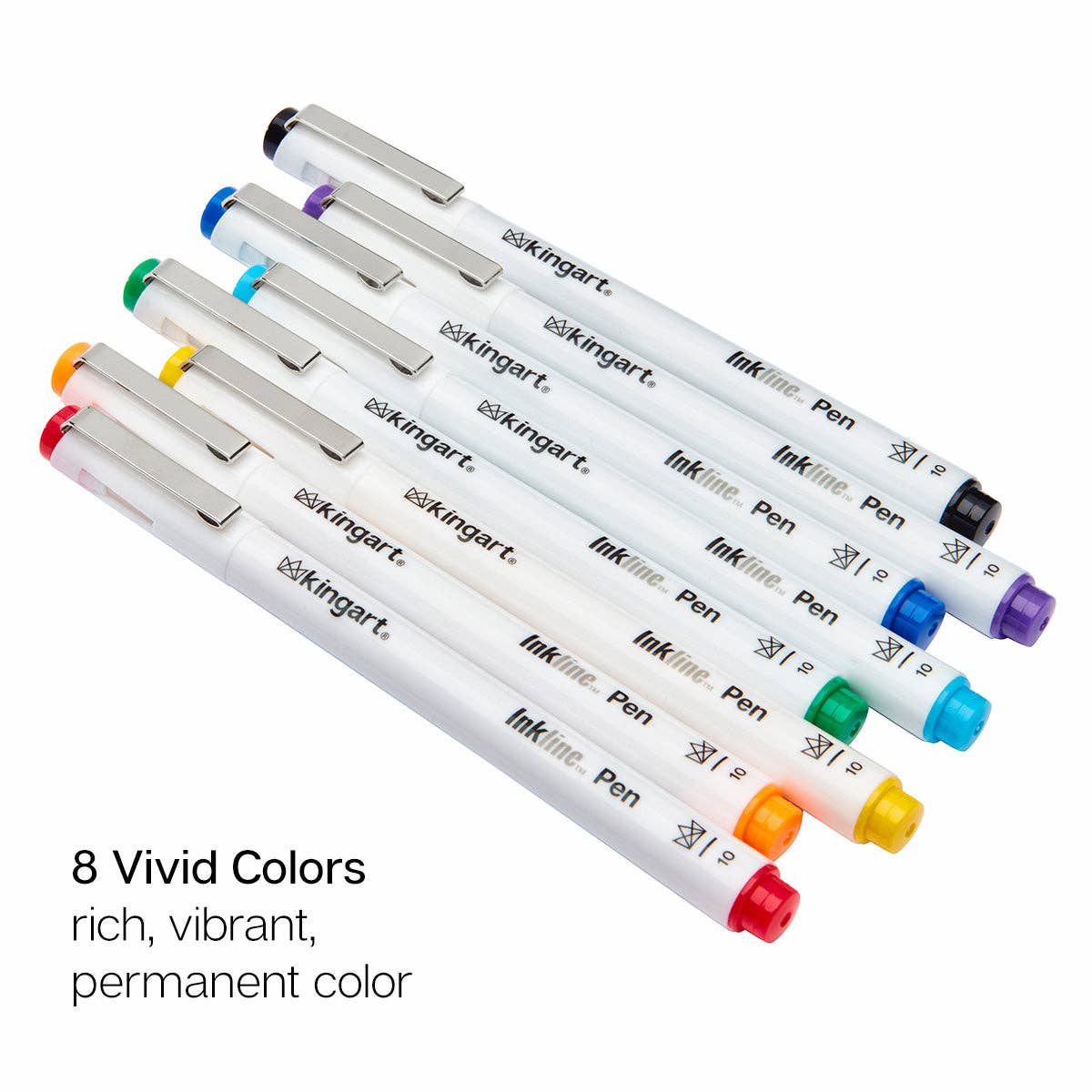 Inkline™ Fine Line Pens, 8 Colors Size 10 - Gather Goods Co.
