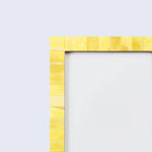 Yellow frame on a white background
