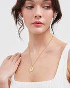 Forget Me Not Cameo Necklace - Gather Goods Co.