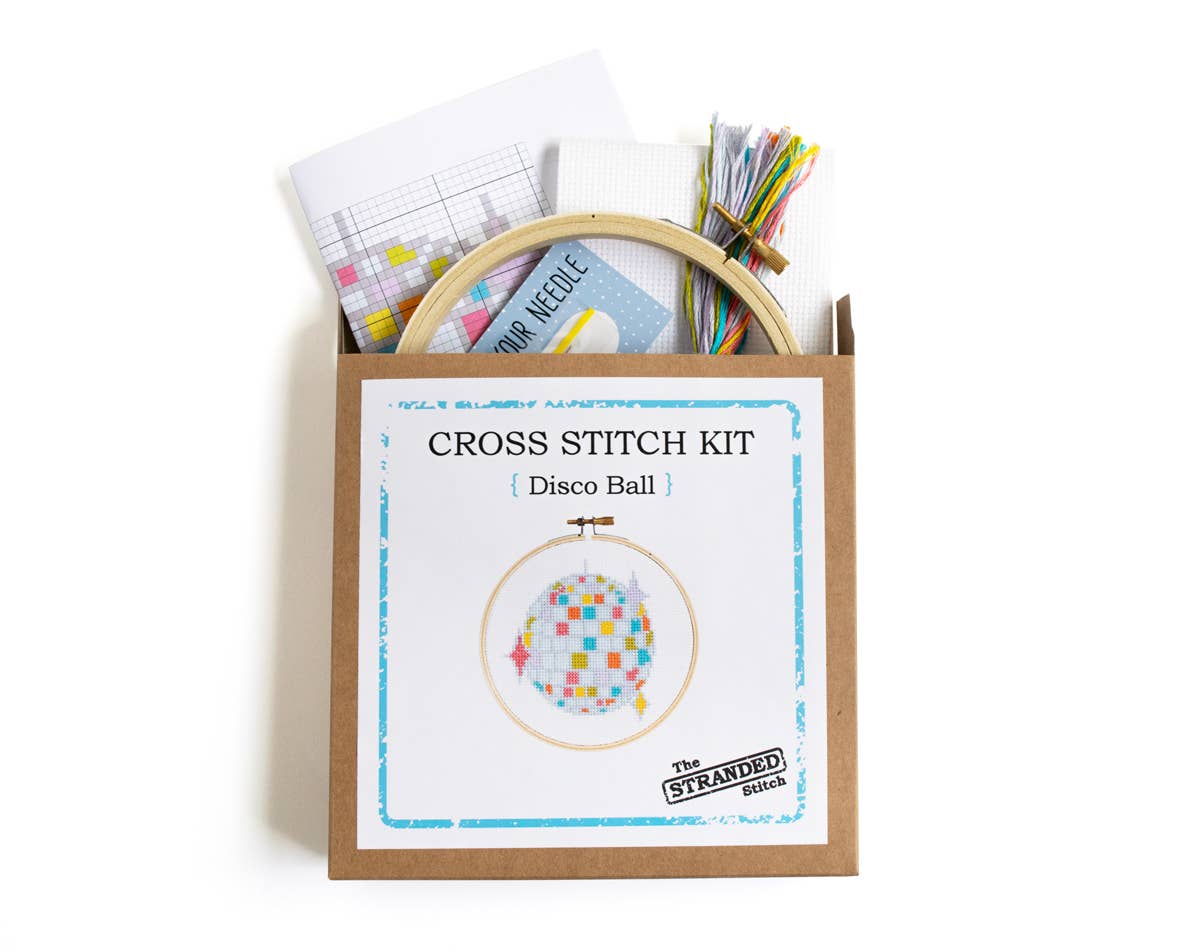 Disco Ball Cross Stitch Kit - Gather Goods Co.