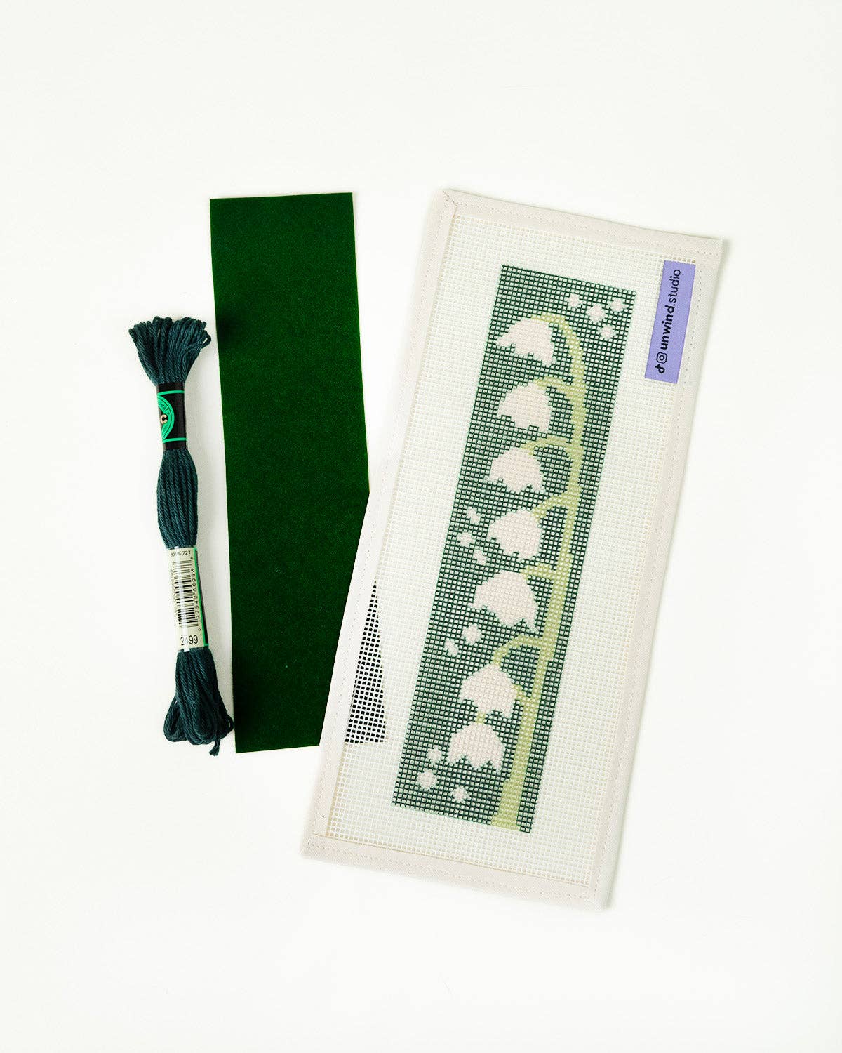 Lily of the Valley Bookmark Needlepoint Kit - Gather Goods Co.